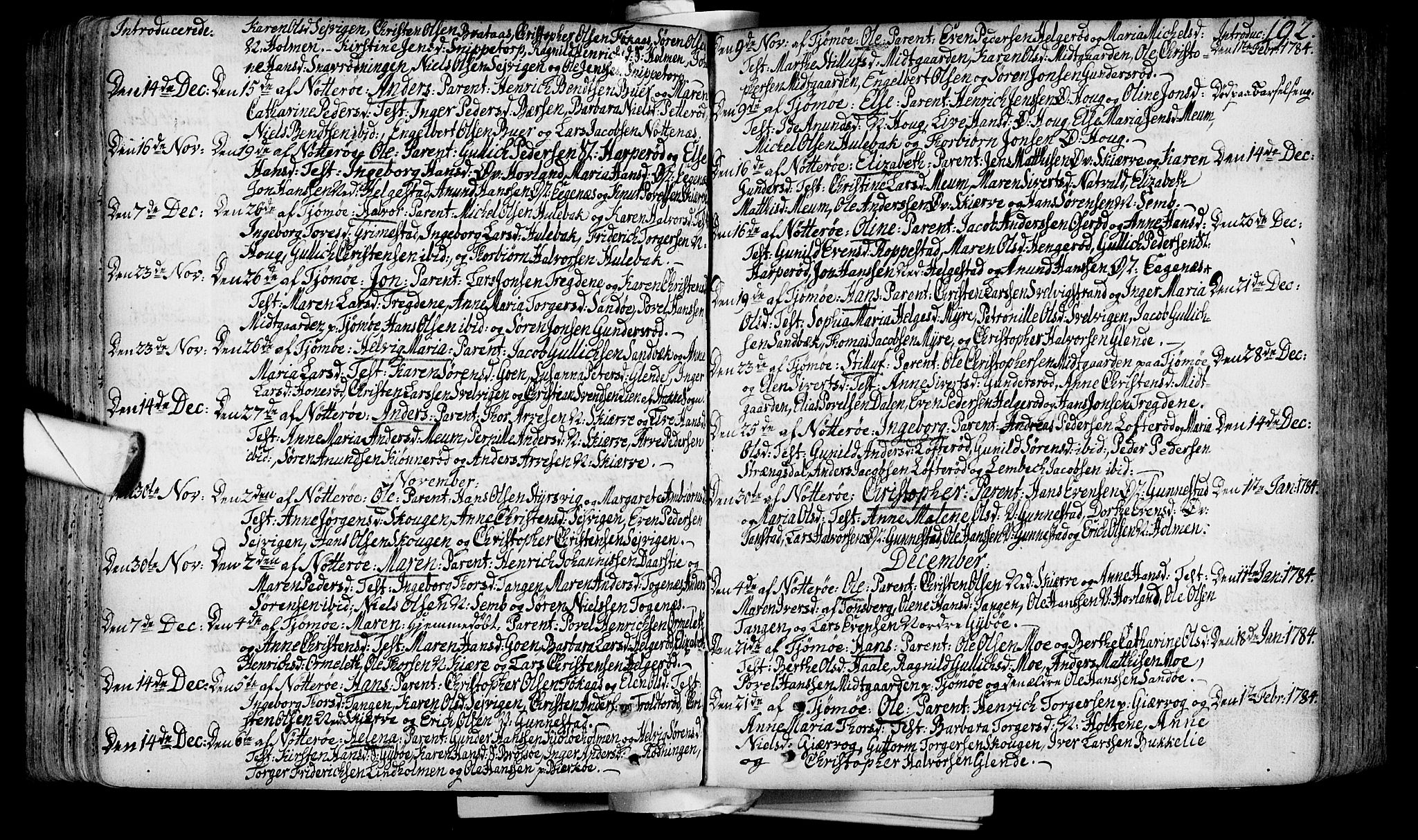 Nøtterøy kirkebøker, SAKO/A-354/F/Fa/L0002: Parish register (official) no. I 2, 1738-1790, p. 192