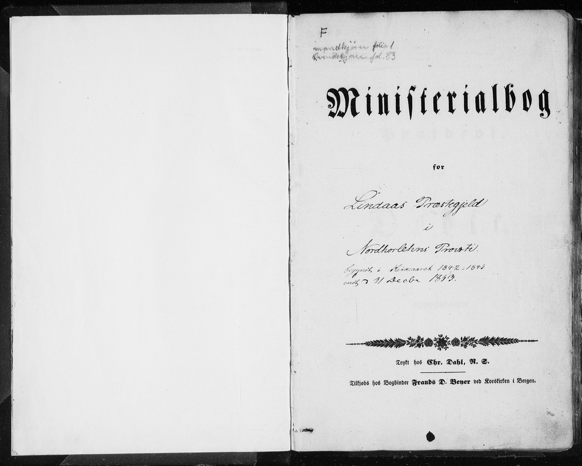 Lindås Sokneprestembete, AV/SAB-A-76701/H/Haa/Haaa/L0010: Parish register (official) no. A 10, 1842-1862
