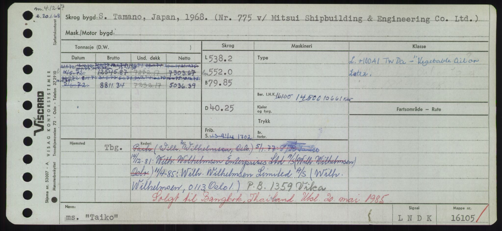 Sjøfartsdirektoratet med forløpere, Skipsmålingen, RA/S-1627/H/Hd/L0038: Fartøy, T-Th, p. 59