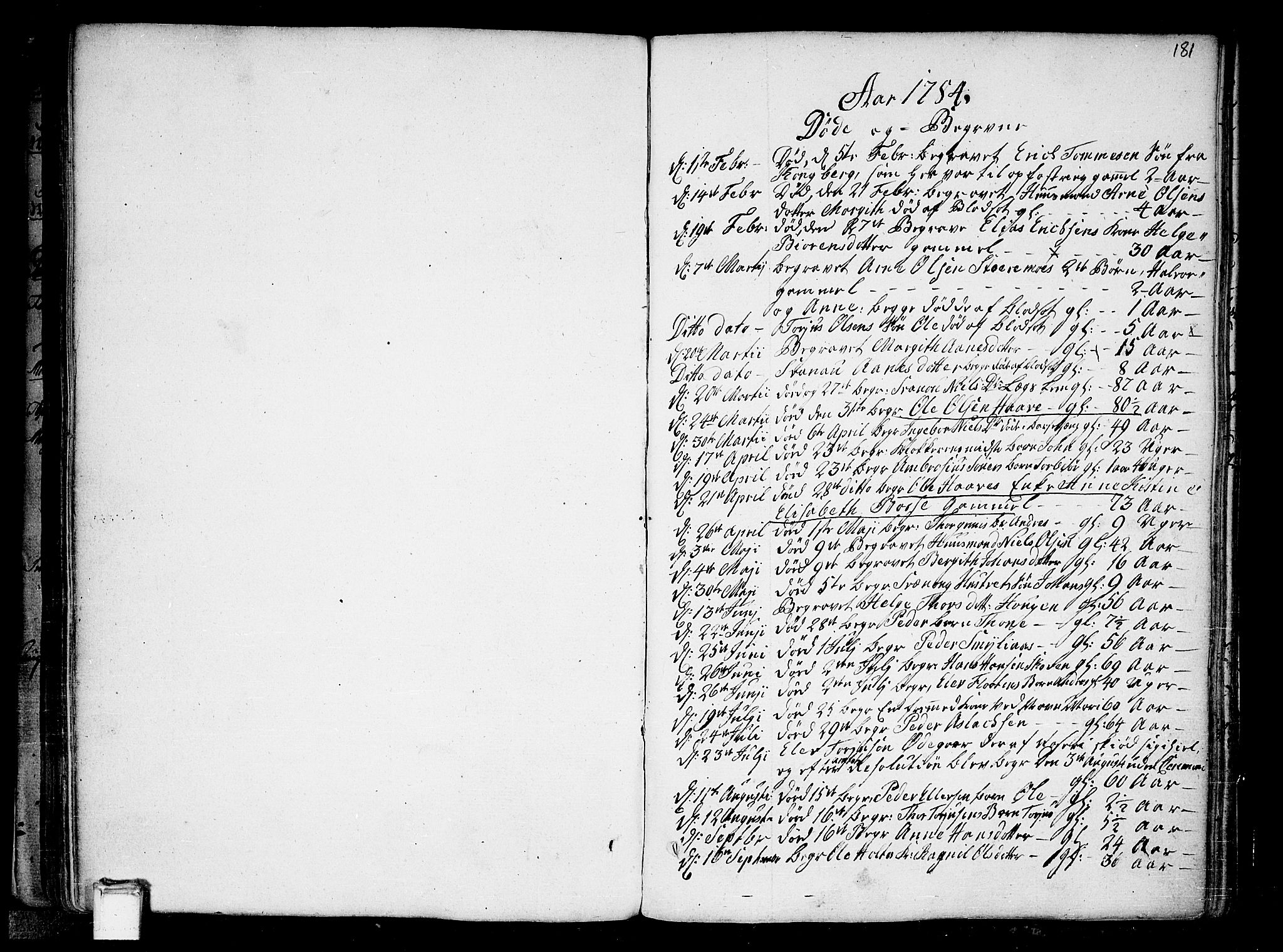 Heddal kirkebøker, AV/SAKO-A-268/F/Fa/L0004: Parish register (official) no. I 4, 1784-1814, p. 181