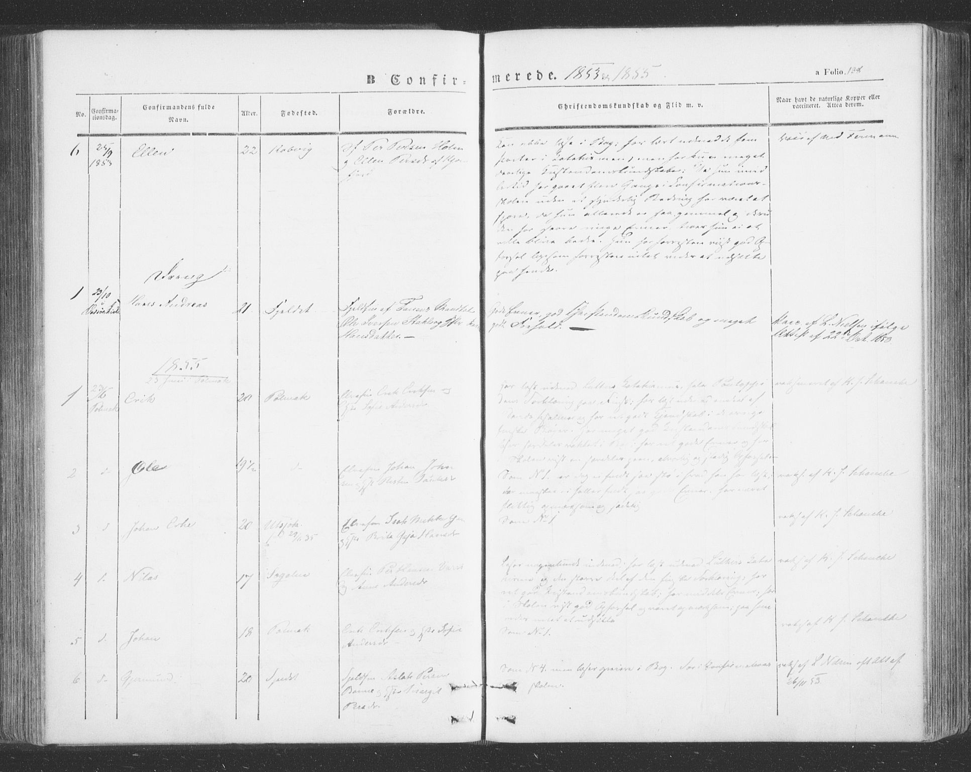 Tana sokneprestkontor, AV/SATØ-S-1334/H/Ha/L0001kirke: Parish register (official) no. 1, 1846-1861, p. 138