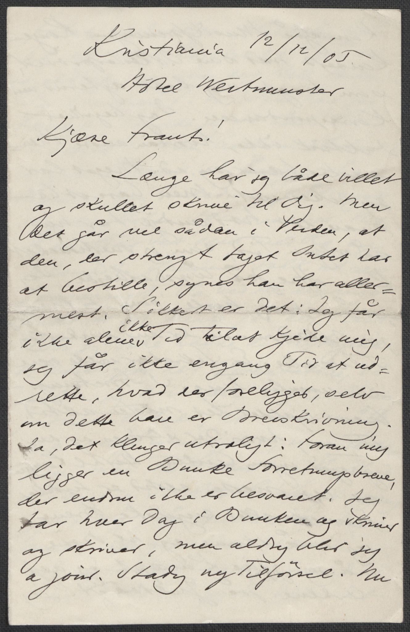 Beyer, Frants, RA/PA-0132/F/L0001: Brev fra Edvard Grieg til Frantz Beyer og "En del optegnelser som kan tjene til kommentar til brevene" av Marie Beyer, 1872-1907, p. 823