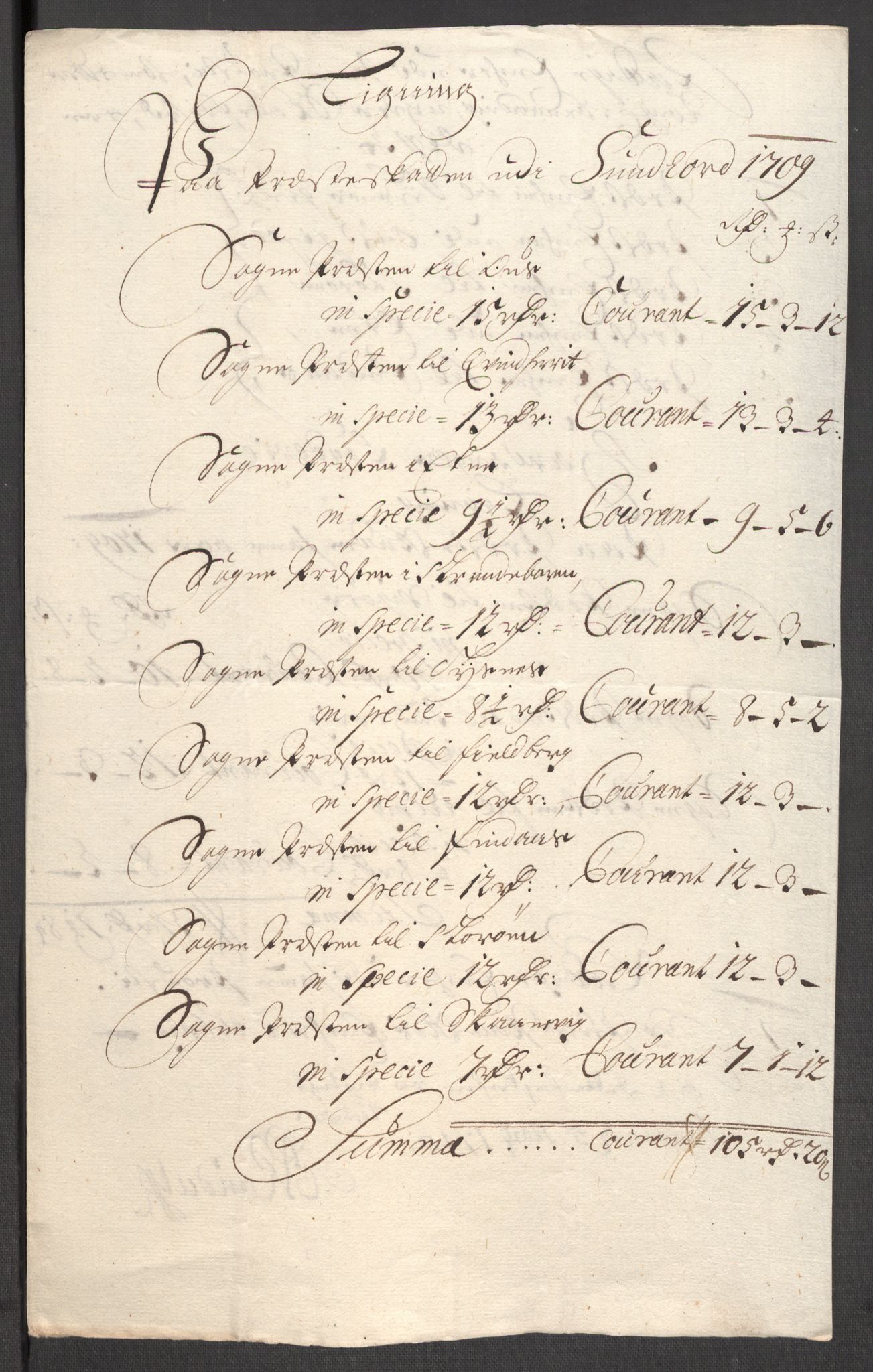 Rentekammeret inntil 1814, Reviderte regnskaper, Fogderegnskap, RA/EA-4092/R48/L2986: Fogderegnskap Sunnhordland og Hardanger, 1709-1710, p. 155