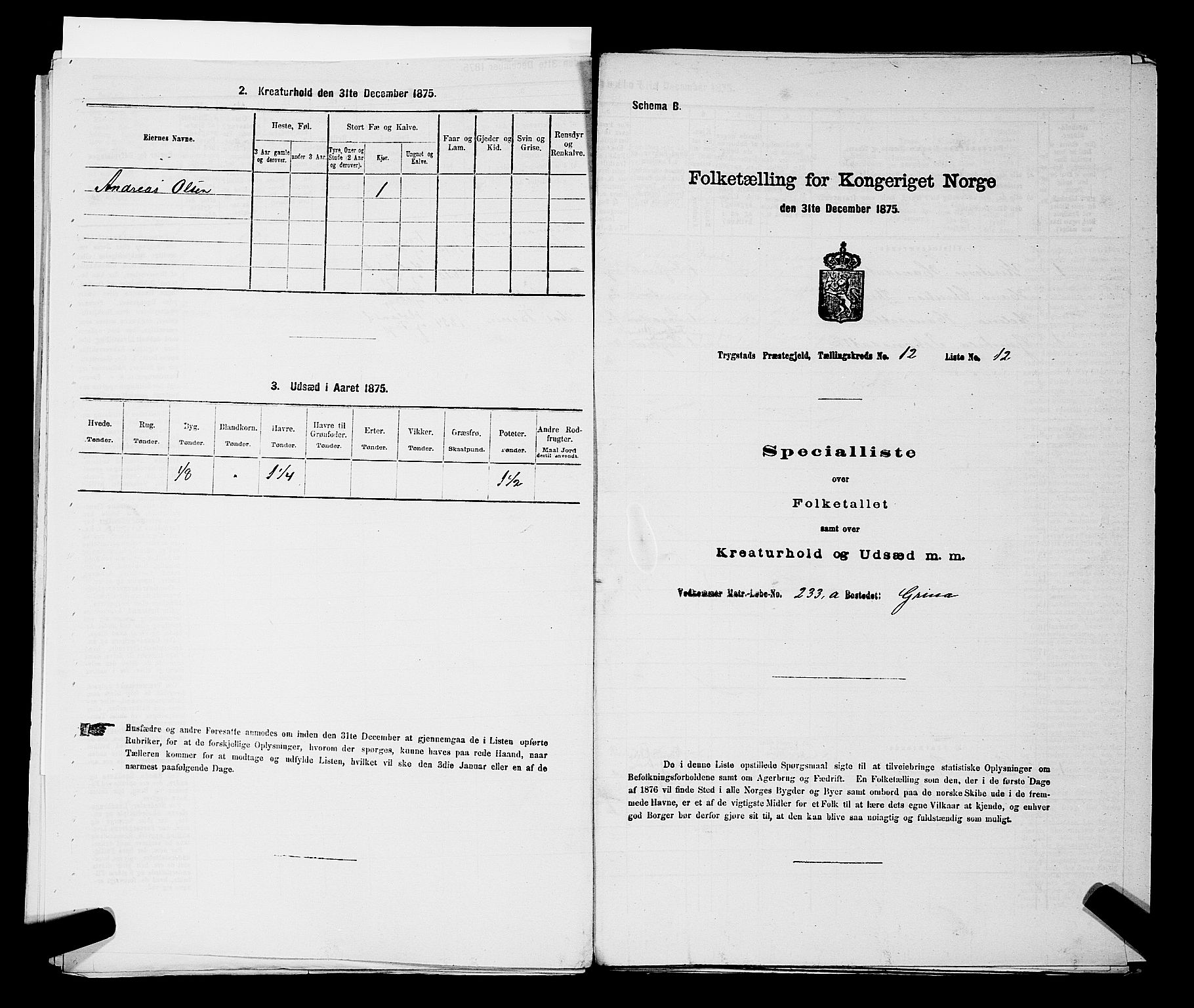 RA, 1875 census for 0122P Trøgstad, 1875, p. 1337