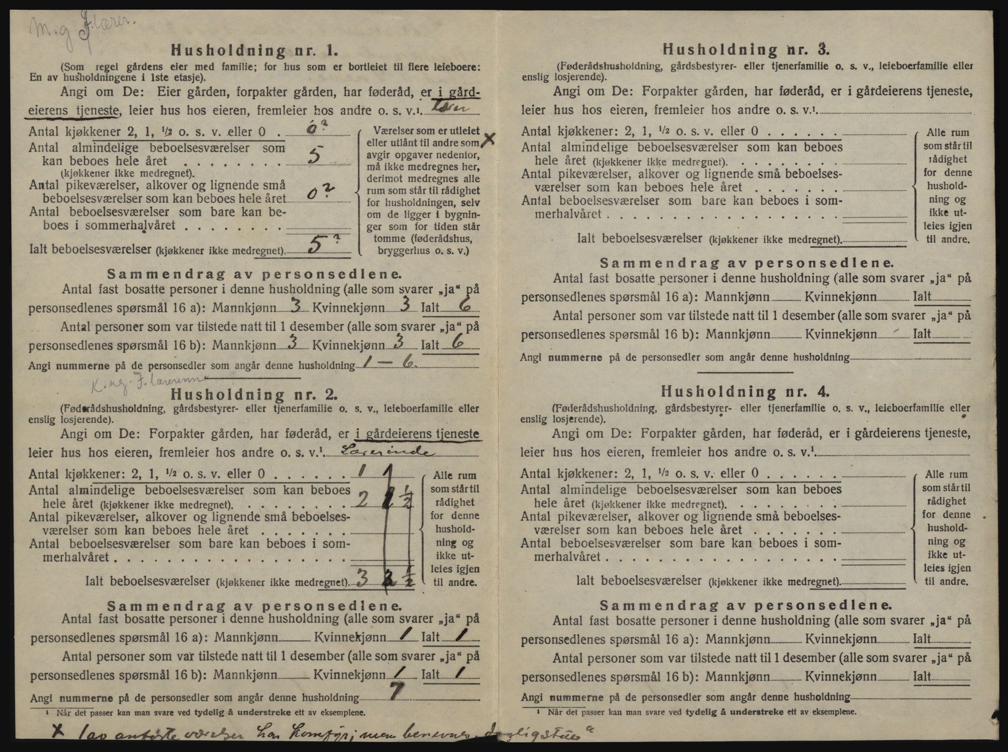 SAT, 1920 census for Oppdal, 1920, p. 48