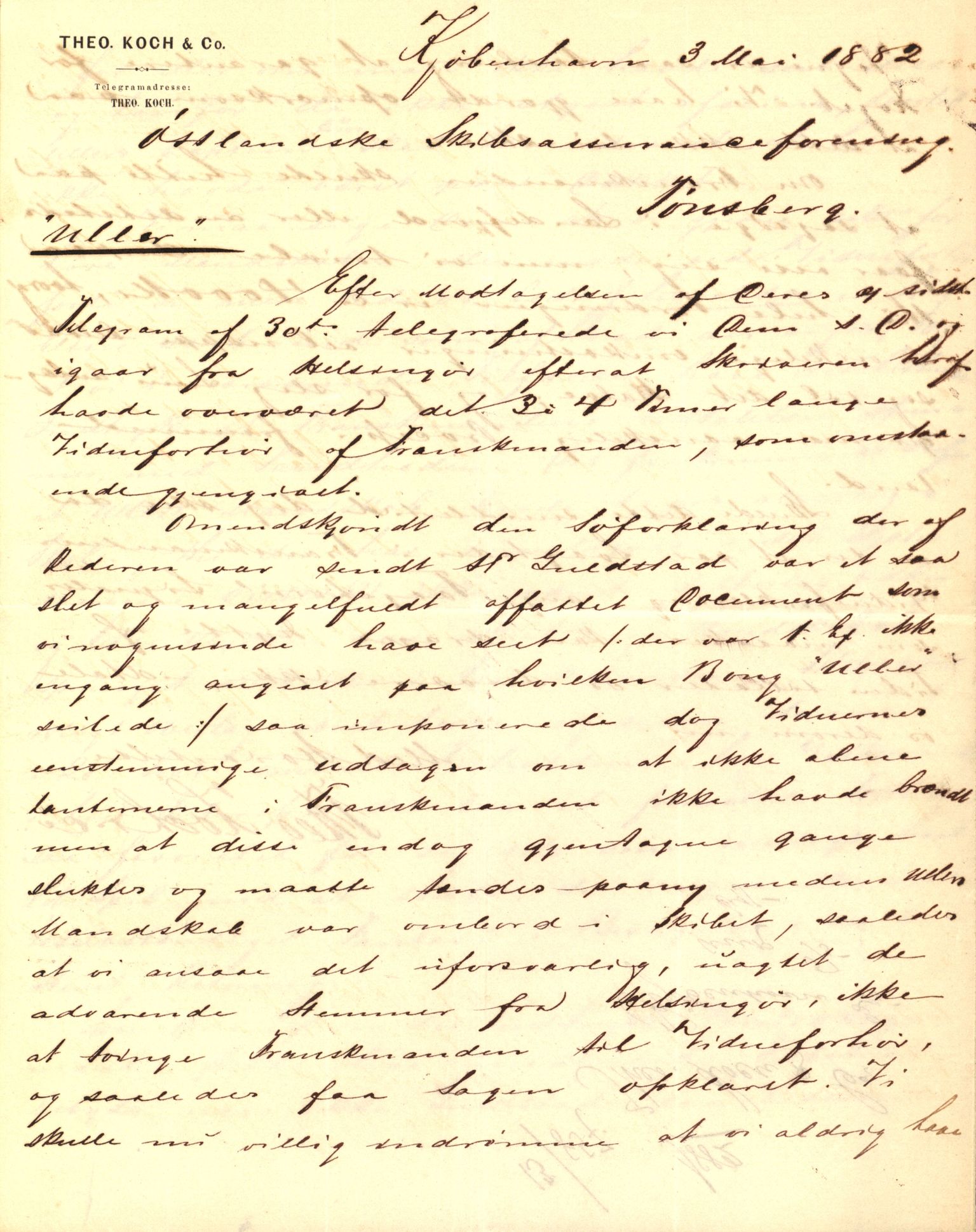 Pa 63 - Østlandske skibsassuranceforening, VEMU/A-1079/G/Ga/L0014/0011: Havaridokumenter / Agra, Anna, Jorsalfarer, Alfen, Uller, Solon, 1882, p. 79