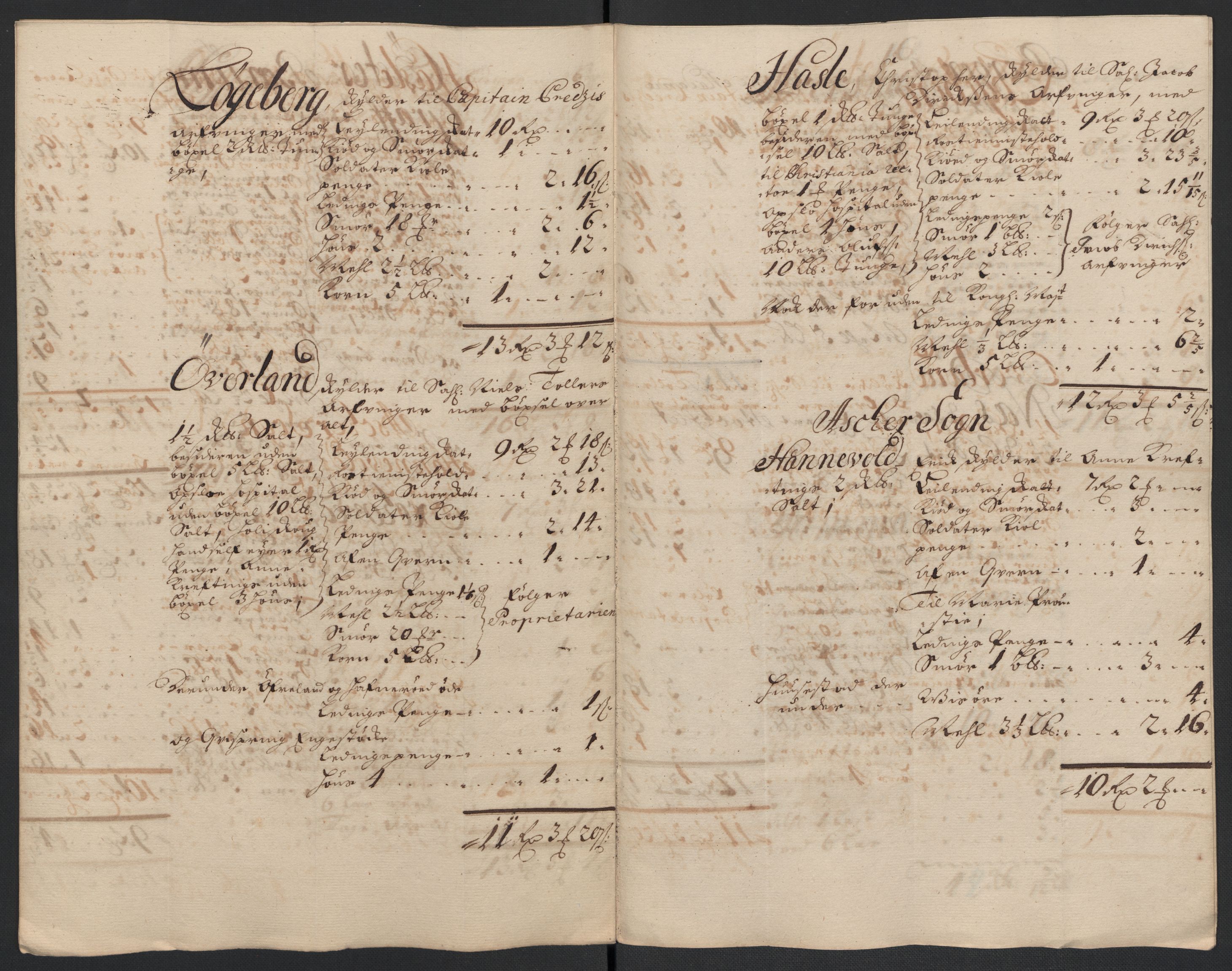 Rentekammeret inntil 1814, Reviderte regnskaper, Fogderegnskap, AV/RA-EA-4092/R10/L0440: Fogderegnskap Aker og Follo, 1696-1697, p. 396