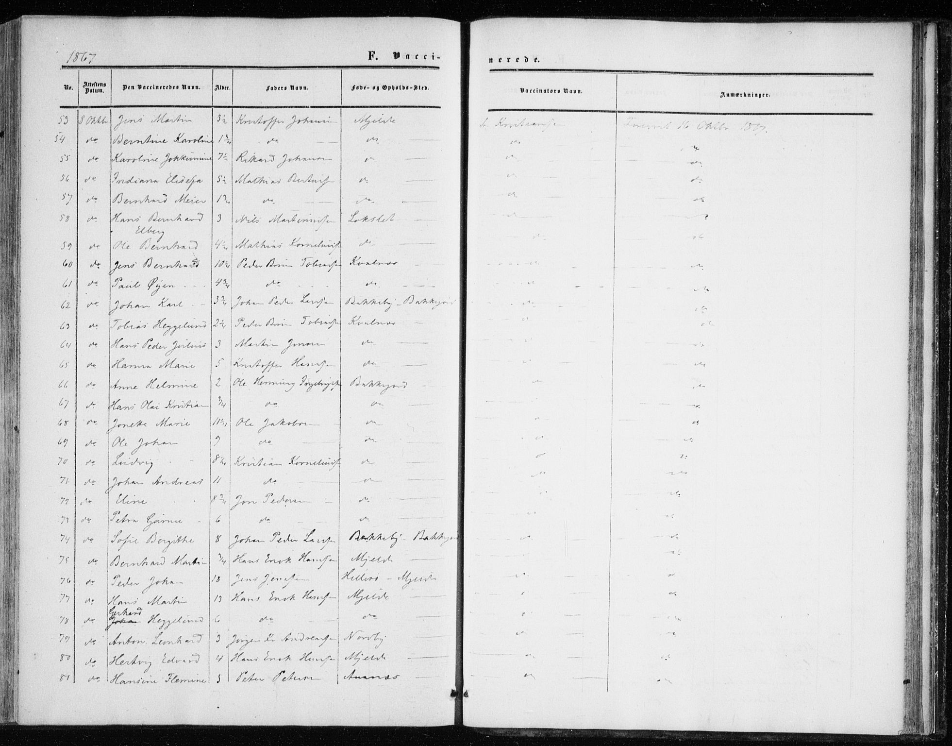 Balsfjord sokneprestembete, AV/SATØ-S-1303/G/Ga/L0001kirke: Parish register (official) no. 1, 1858-1870