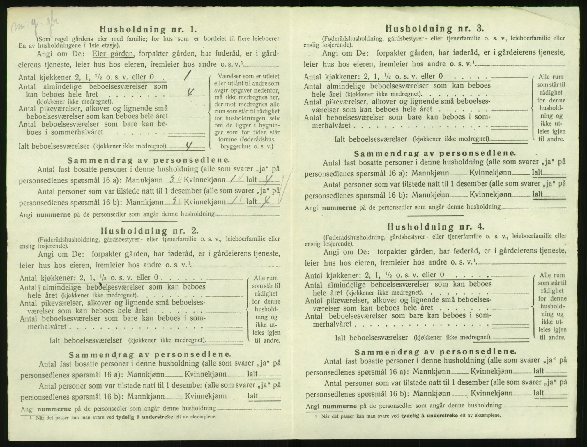 SAT, 1920 census for Ulstein, 1920, p. 655