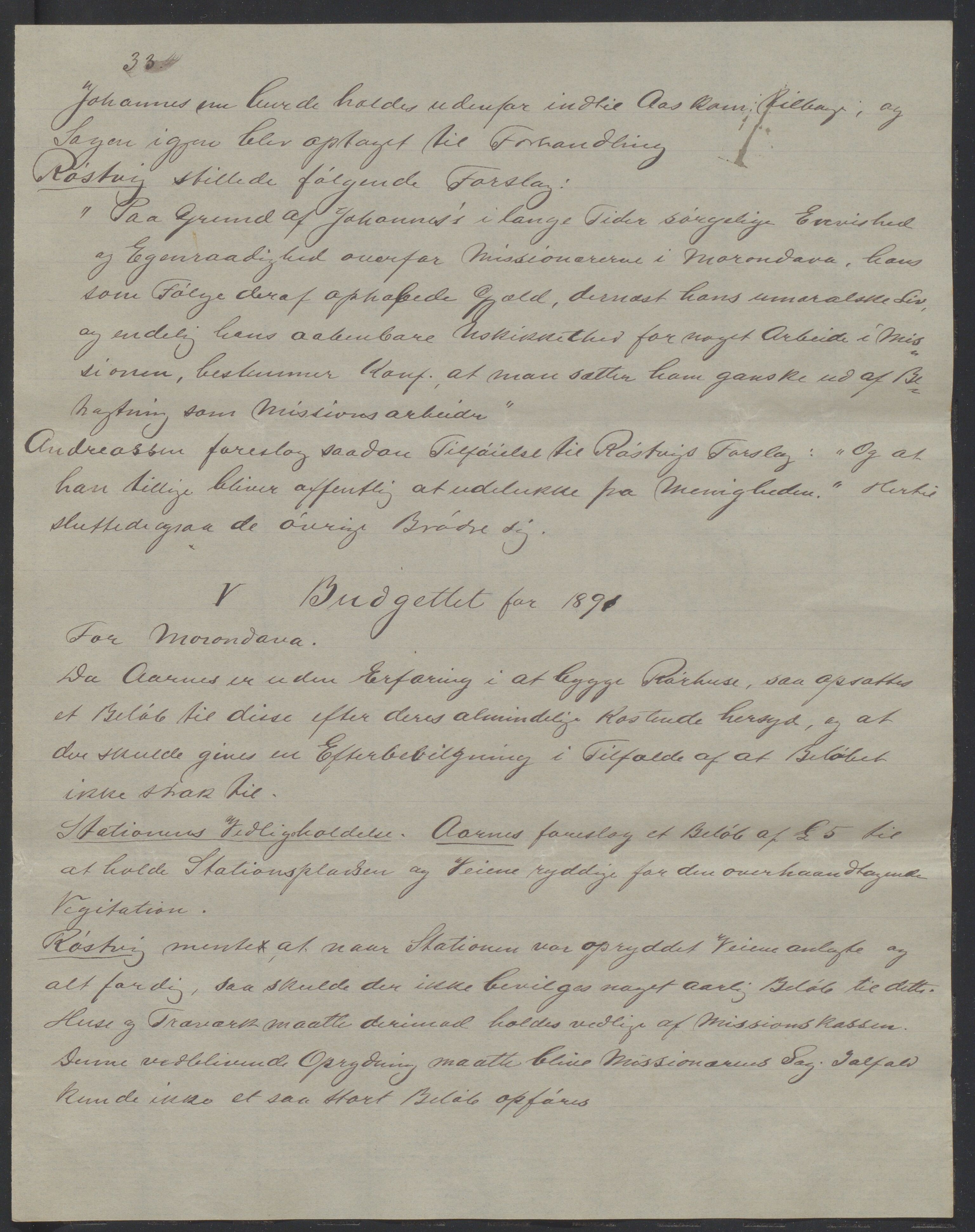 Det Norske Misjonsselskap - hovedadministrasjonen, VID/MA-A-1045/D/Da/Daa/L0038/0003: Konferansereferat og årsberetninger / Konferansereferat fra Vest-Madagaskar., 1890, p. 33