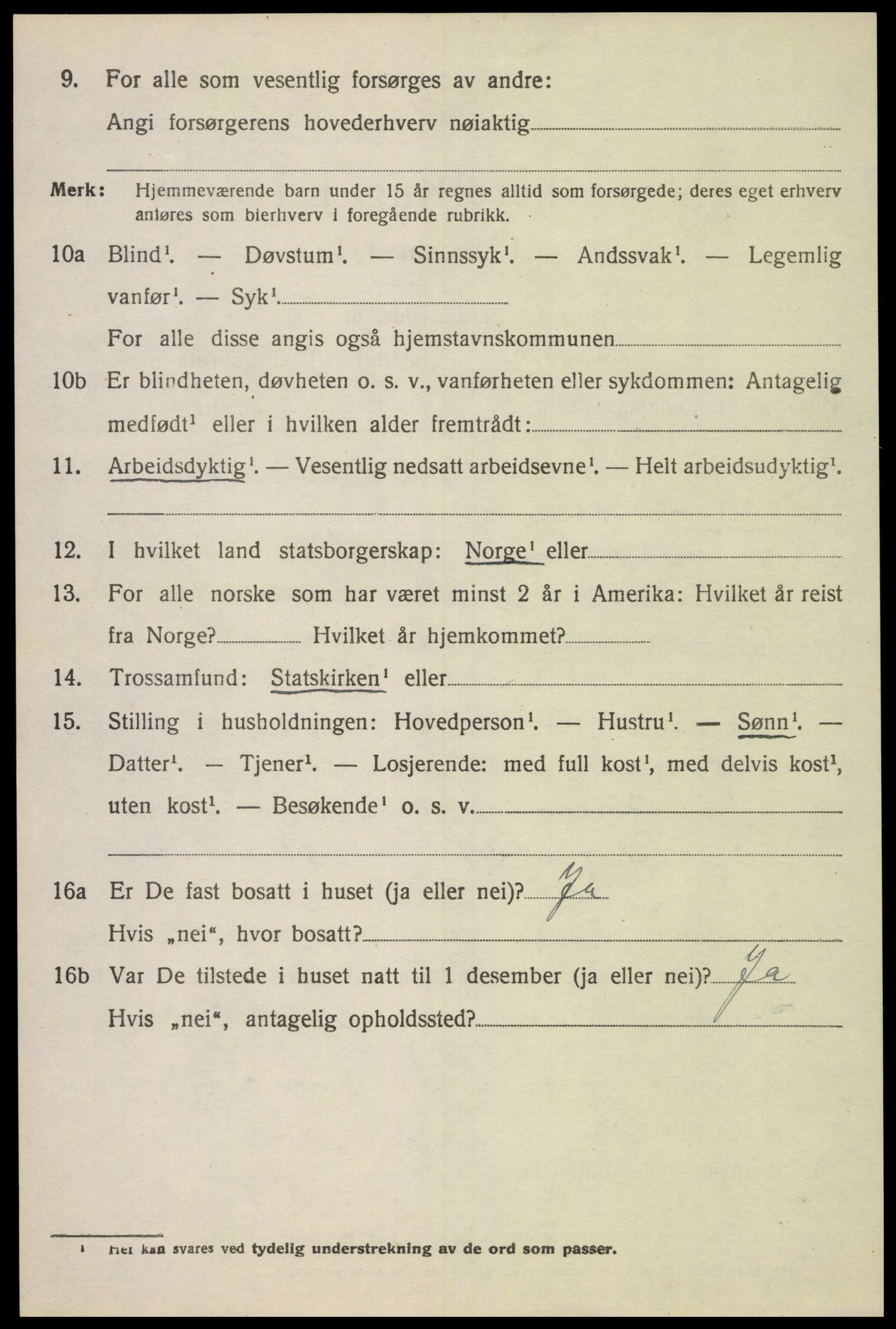 SAK, 1920 census for Bakke, 1920, p. 1677