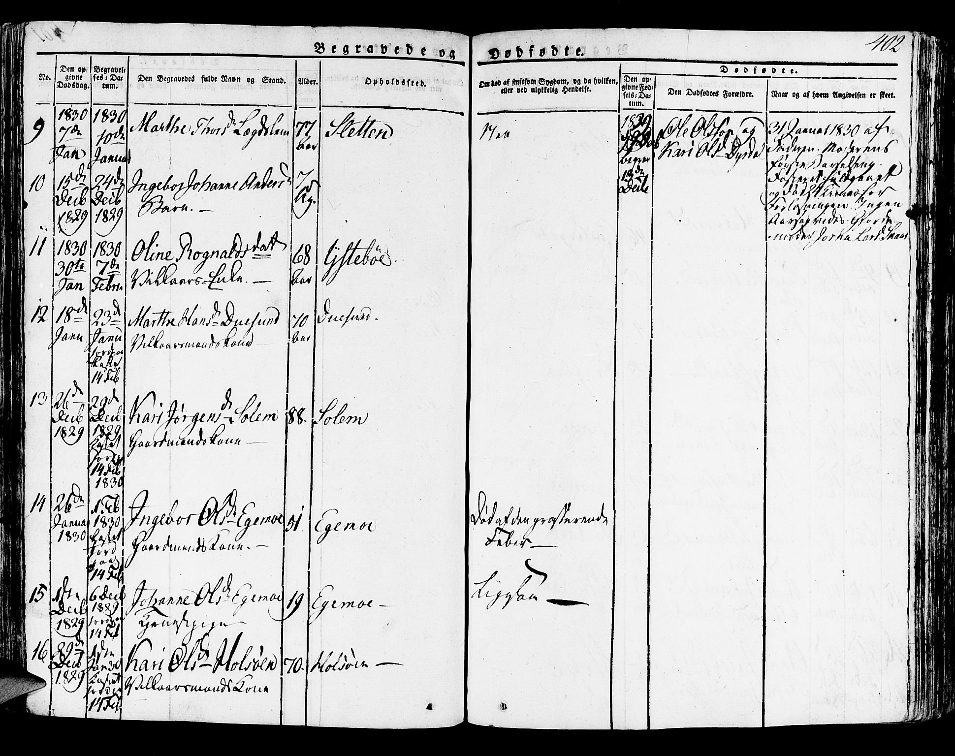 Lindås Sokneprestembete, SAB/A-76701/H/Haa: Parish register (official) no. A 8, 1823-1836, p. 402