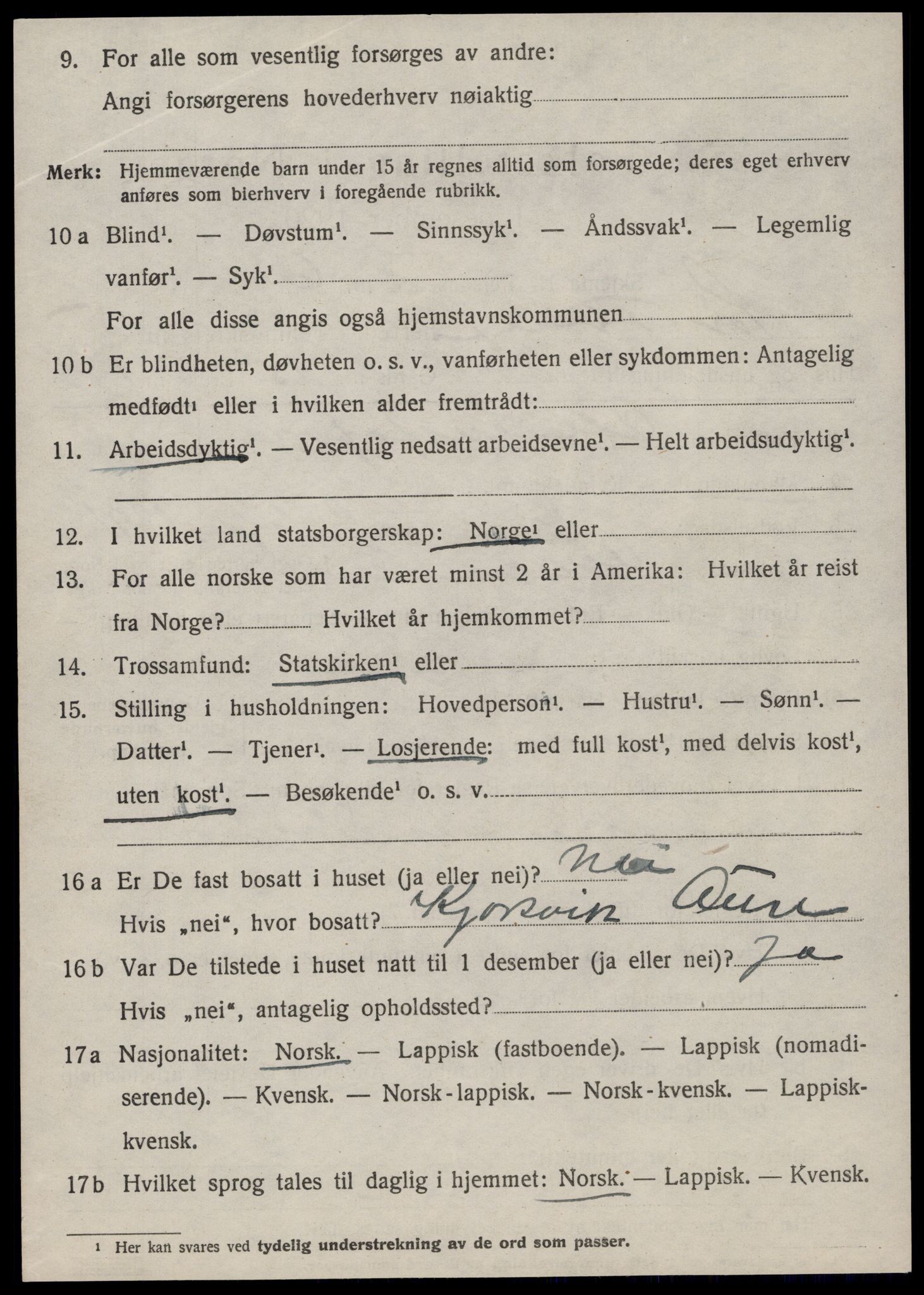 SAT, 1920 census for Sør-Frøya, 1920, p. 5142