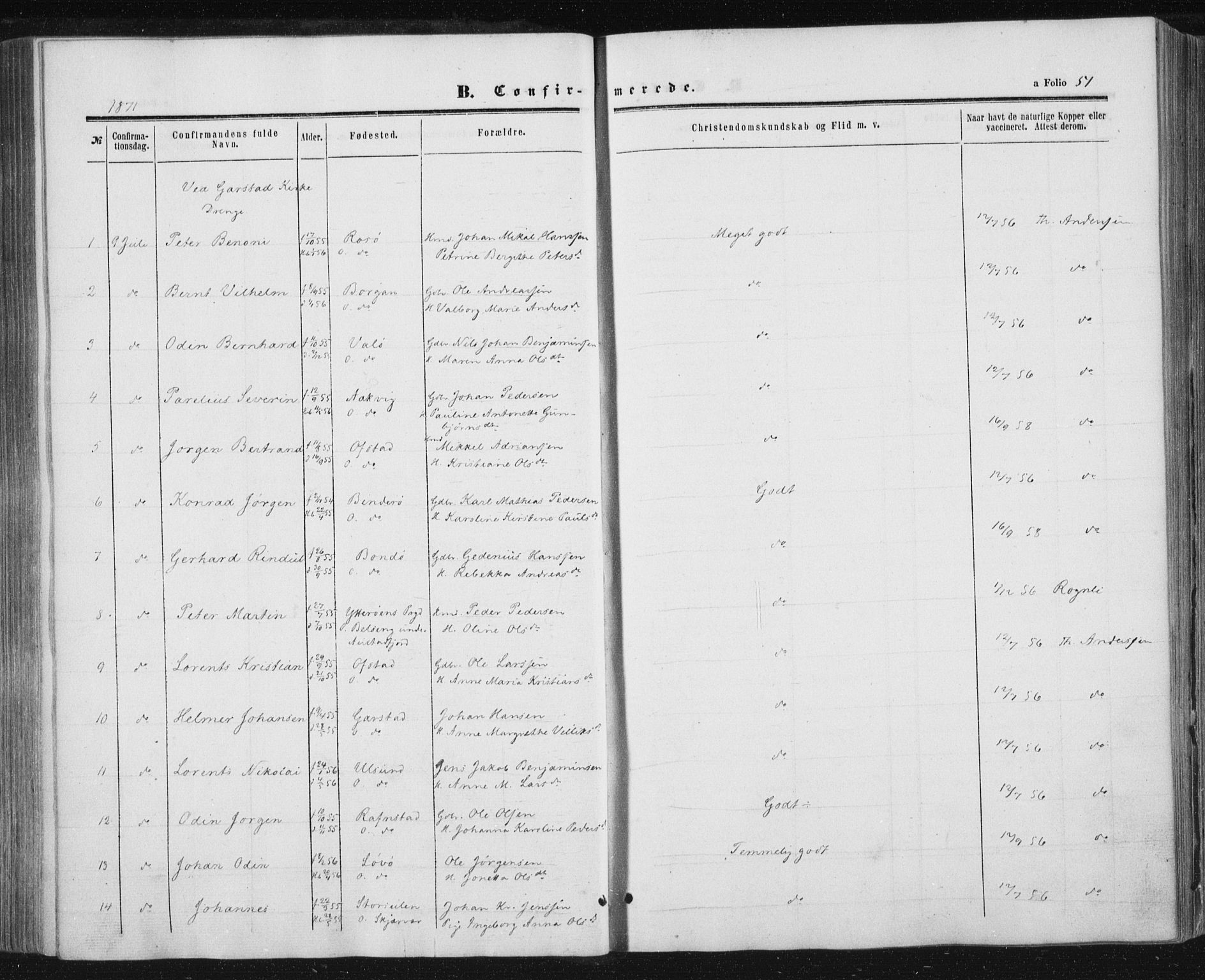 Ministerialprotokoller, klokkerbøker og fødselsregistre - Nord-Trøndelag, AV/SAT-A-1458/784/L0670: Parish register (official) no. 784A05, 1860-1876, p. 51