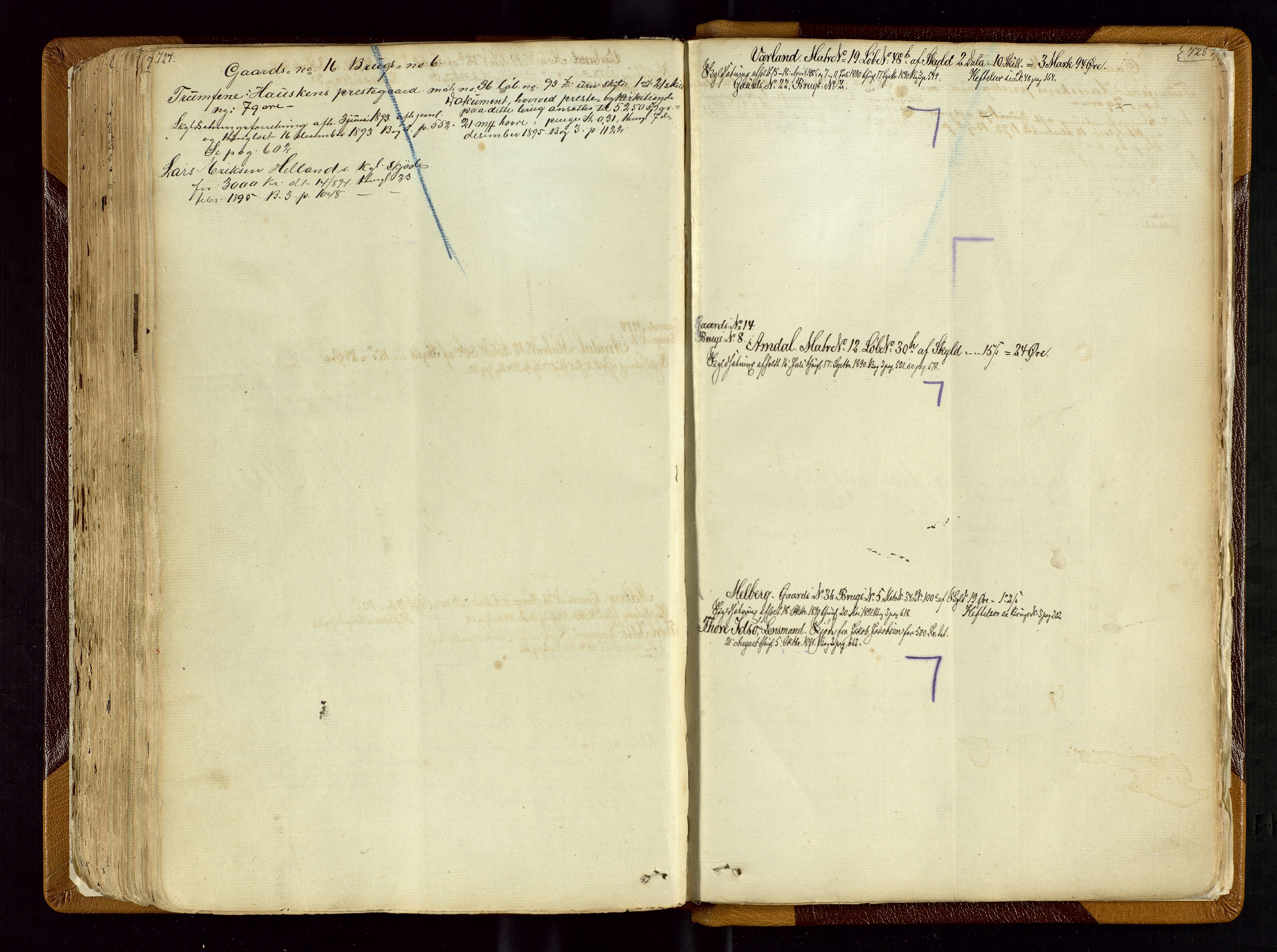 Ryfylke tingrett, SAST/A-100055/001/II/IIA/L0007b: Mortgage register no. II A 7B, 1847, p. 727-728