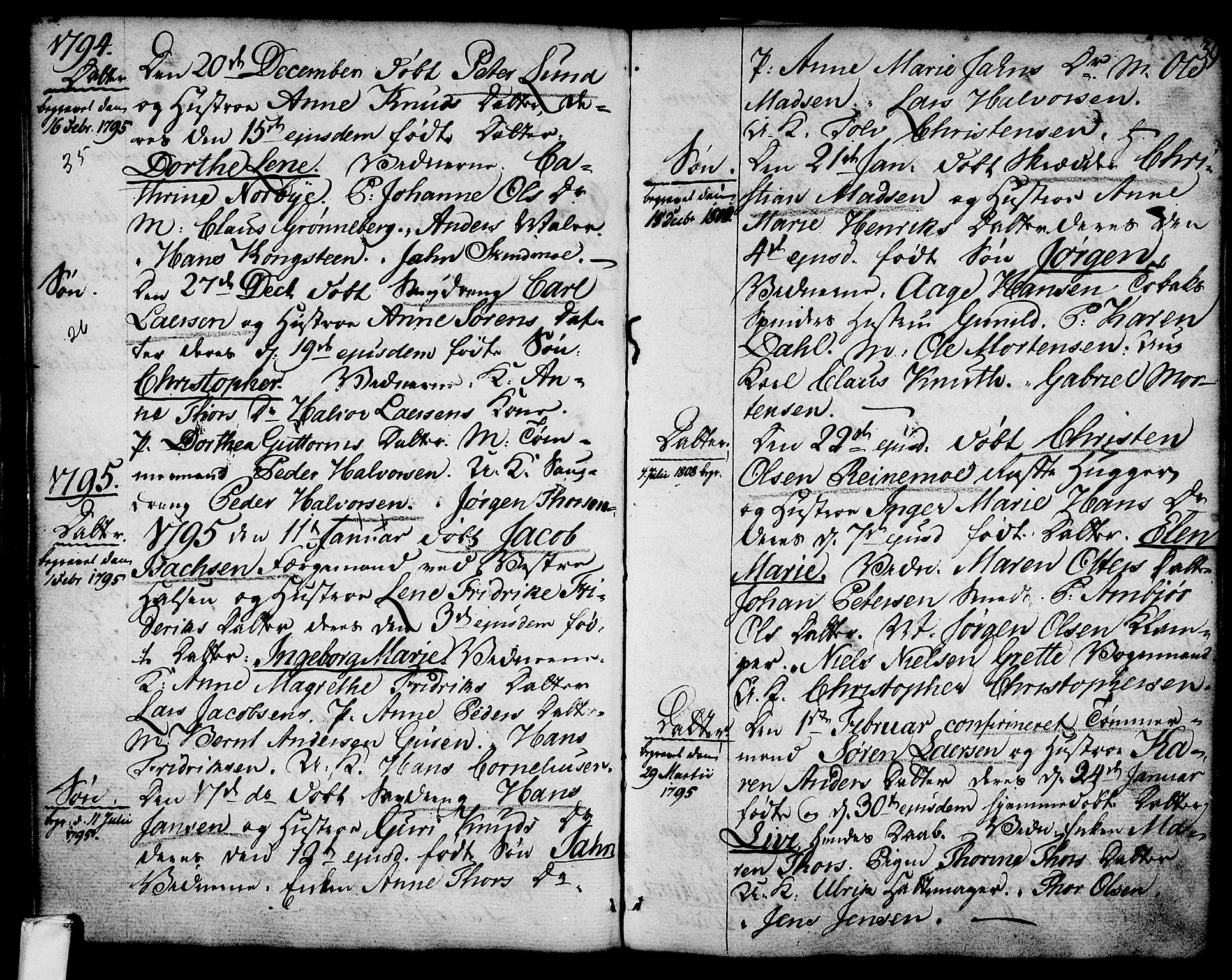 Larvik kirkebøker, SAKO/A-352/G/Ga/L0001: Parish register (copy) no. I 1, 1785-1807, p. 39