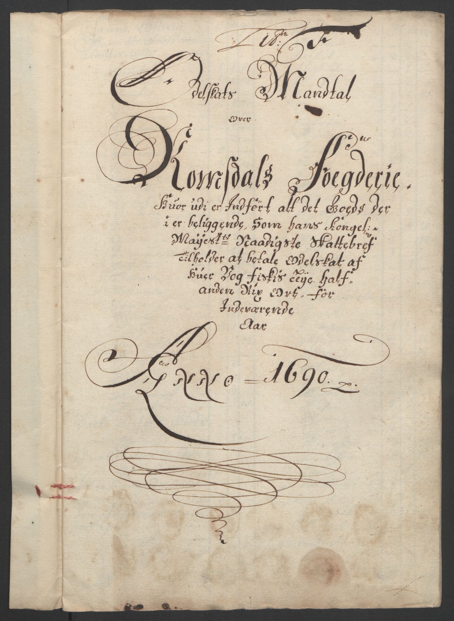 Rentekammeret inntil 1814, Reviderte regnskaper, Fogderegnskap, RA/EA-4092/R55/L3649: Fogderegnskap Romsdal, 1690-1691, p. 70