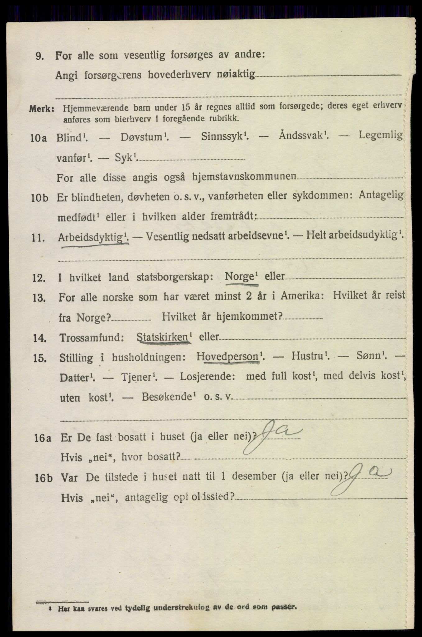SAH, 1920 census for Trysil, 1920, p. 14142