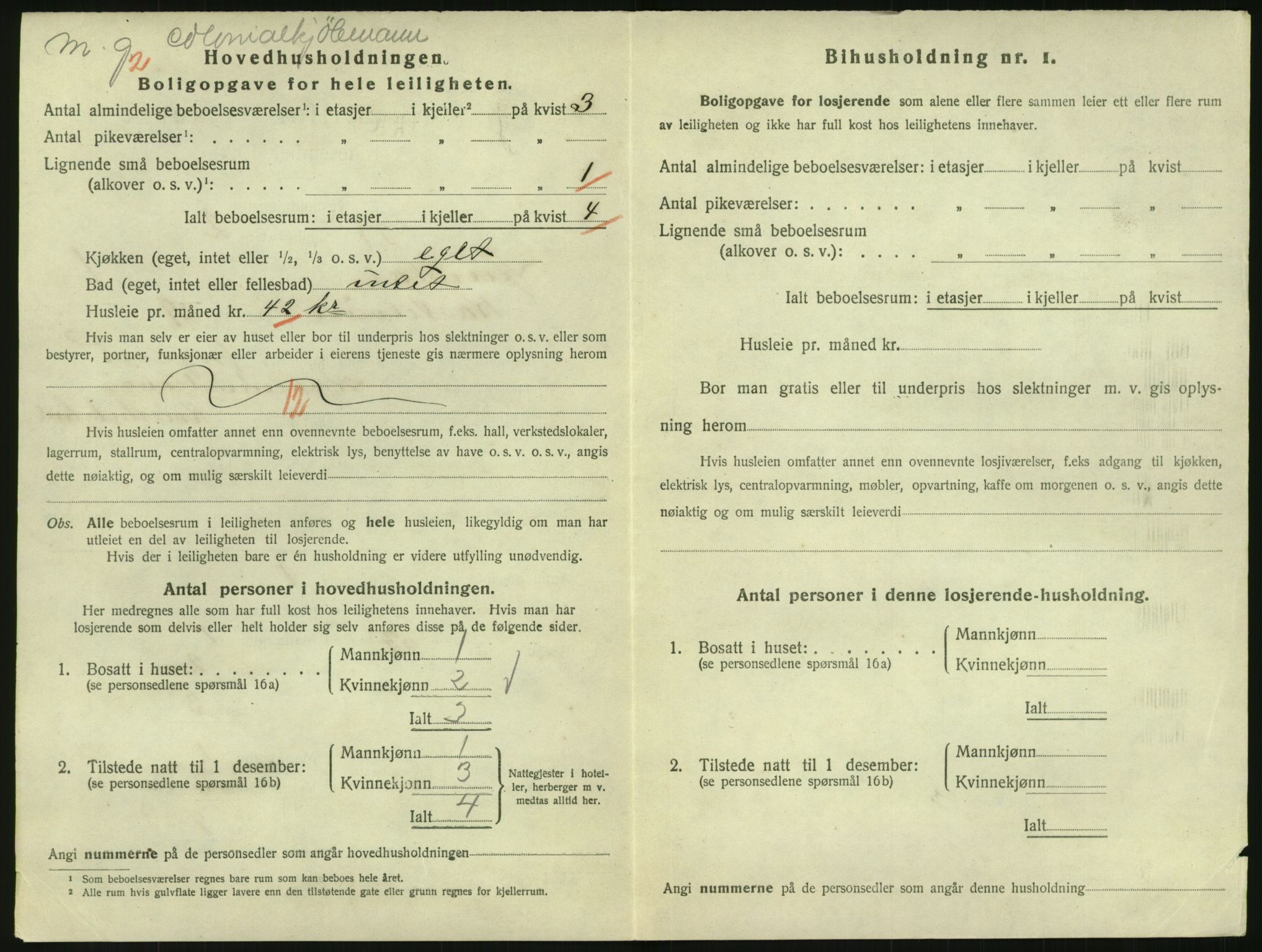 SAK, 1920 census for Arendal, 1920, p. 4129