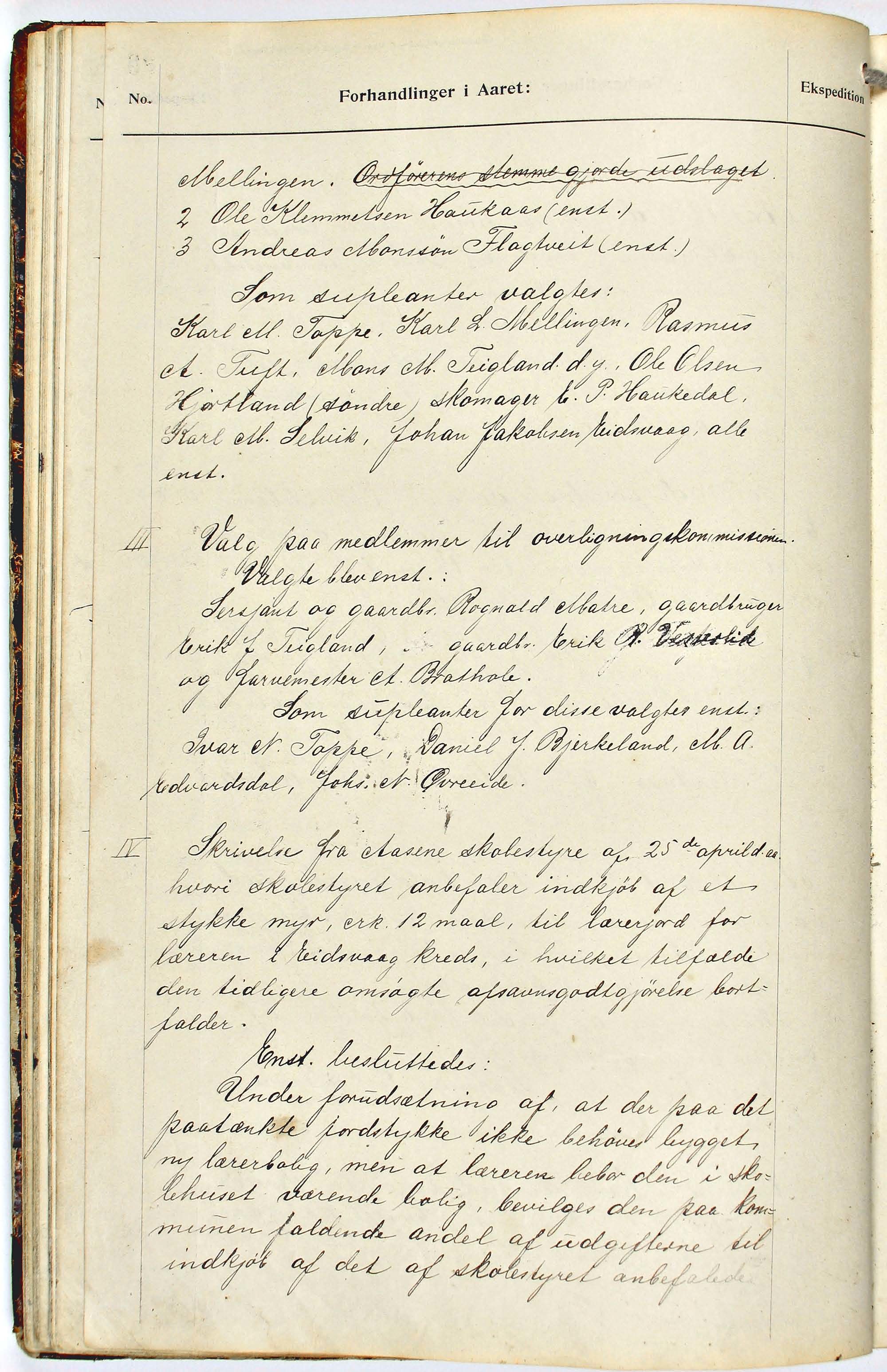 Åsane kommune. Formannskapet, BBA/A-1252/A, 1904-1909, p. 38b