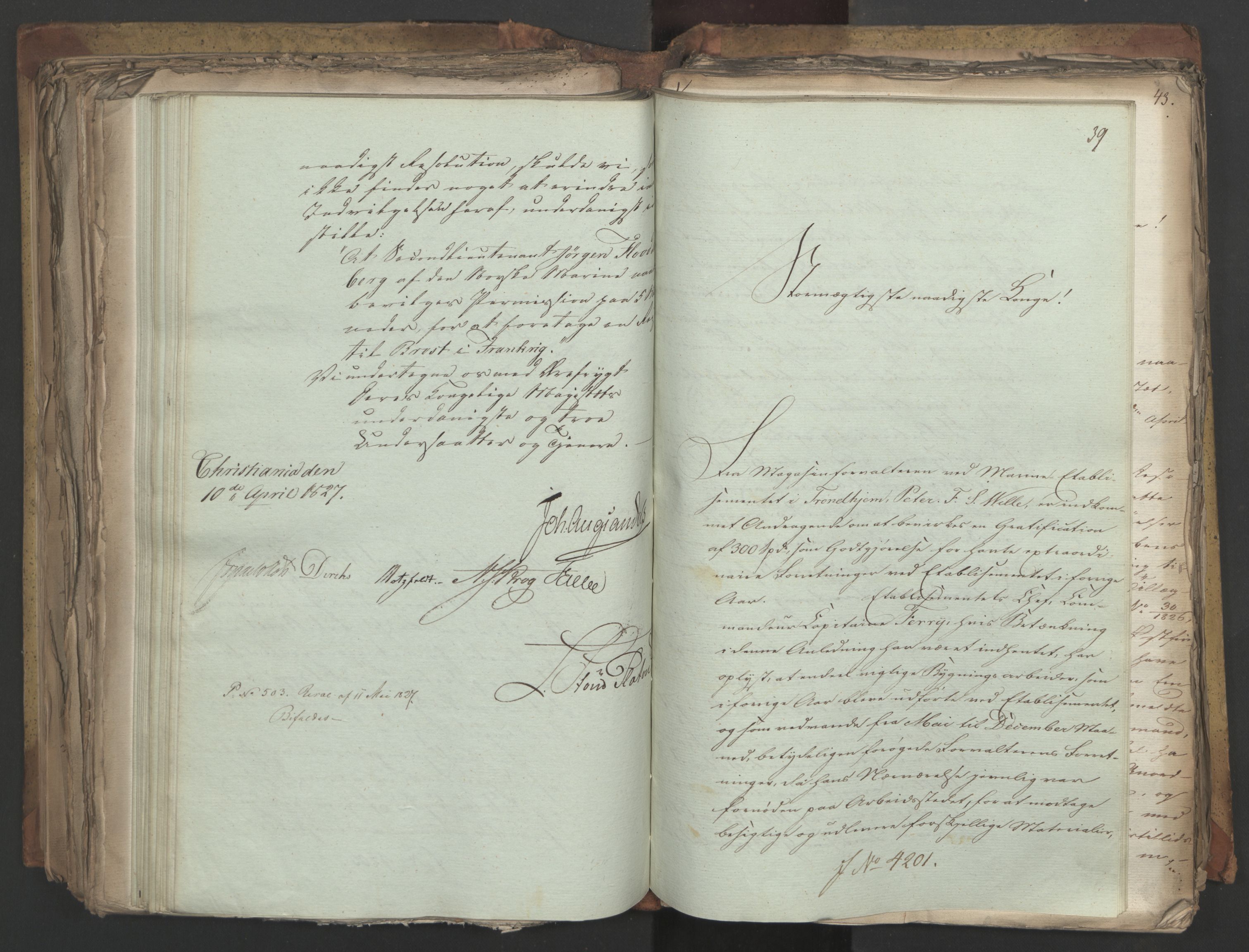 Statsrådsavdelingen i Stockholm, AV/RA-S-1003/D/Da/L0050: Regjeringsinnstillinger nr. 4087-4309, 1826, p. 382