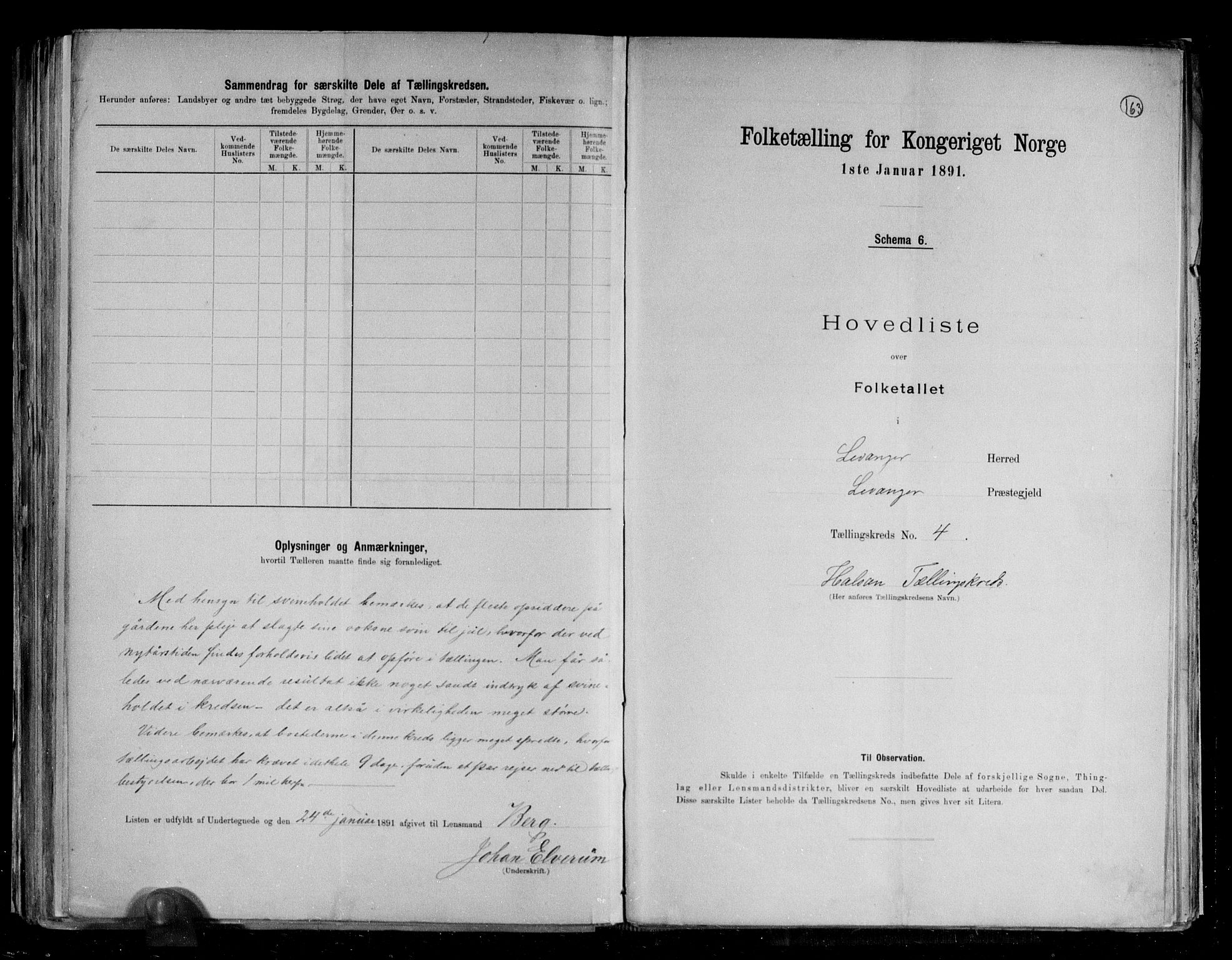 RA, 1891 census for 1720 Levanger, 1891, p. 17