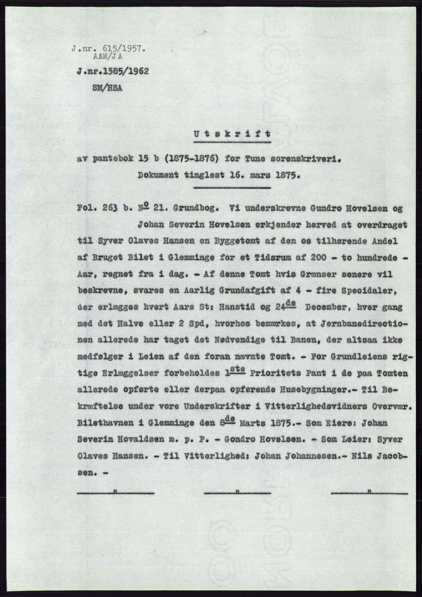 Statsarkivet i Oslo, SAO/A-10621/Z/Zd/L0006: Avskrifter, j.nr 5-792/1957, 1957, p. 381