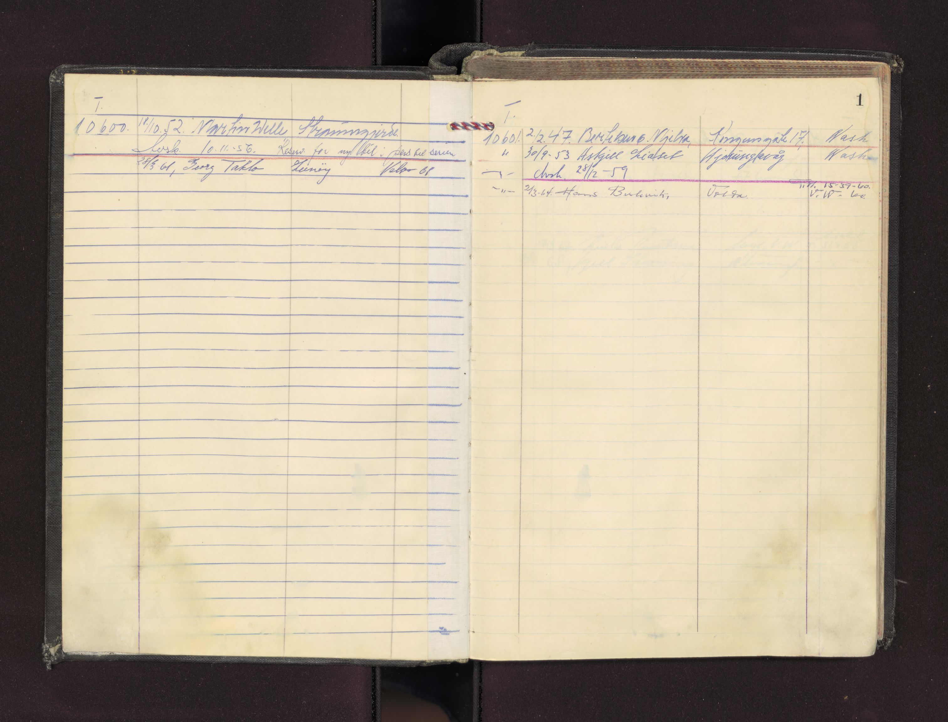 Møre og Romsdal vegkontor - Ålesund trafikkstasjon, AV/SAT-A-4099/F/Fc/L0006: Bilregister; T 10600 - T 11200, 1945-1970