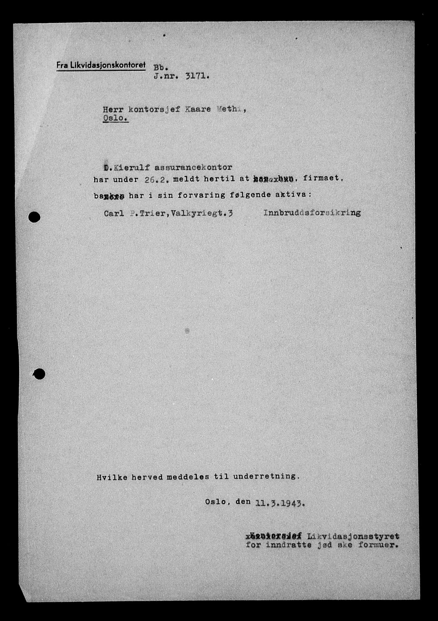 Justisdepartementet, Tilbakeføringskontoret for inndratte formuer, AV/RA-S-1564/H/Hc/Hcc/L0984: --, 1945-1947, p. 426