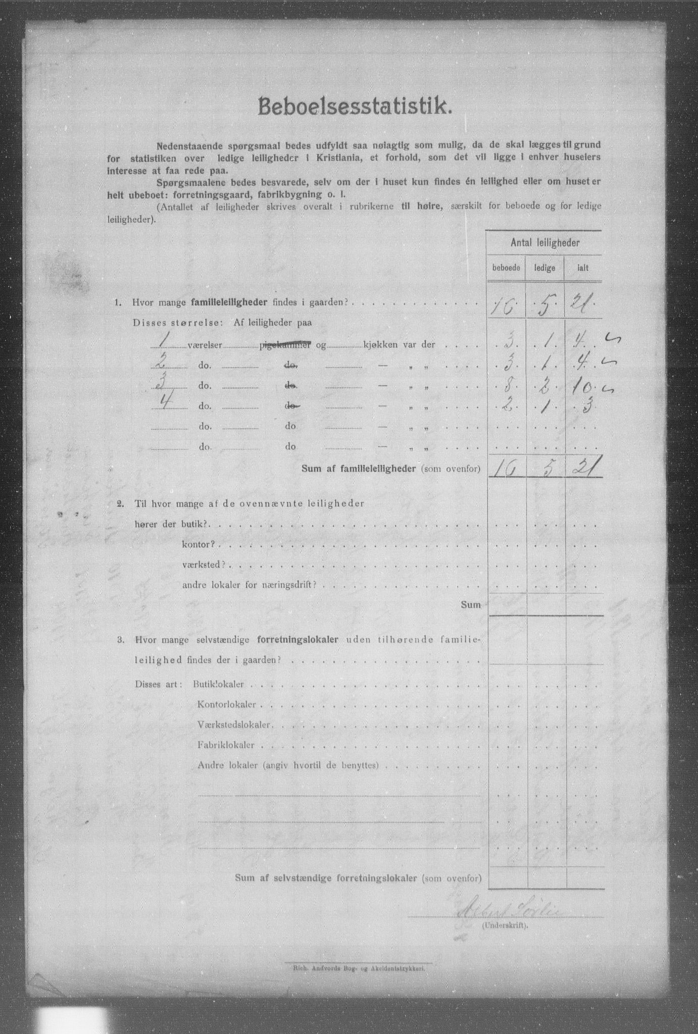 OBA, Municipal Census 1904 for Kristiania, 1904, p. 3160