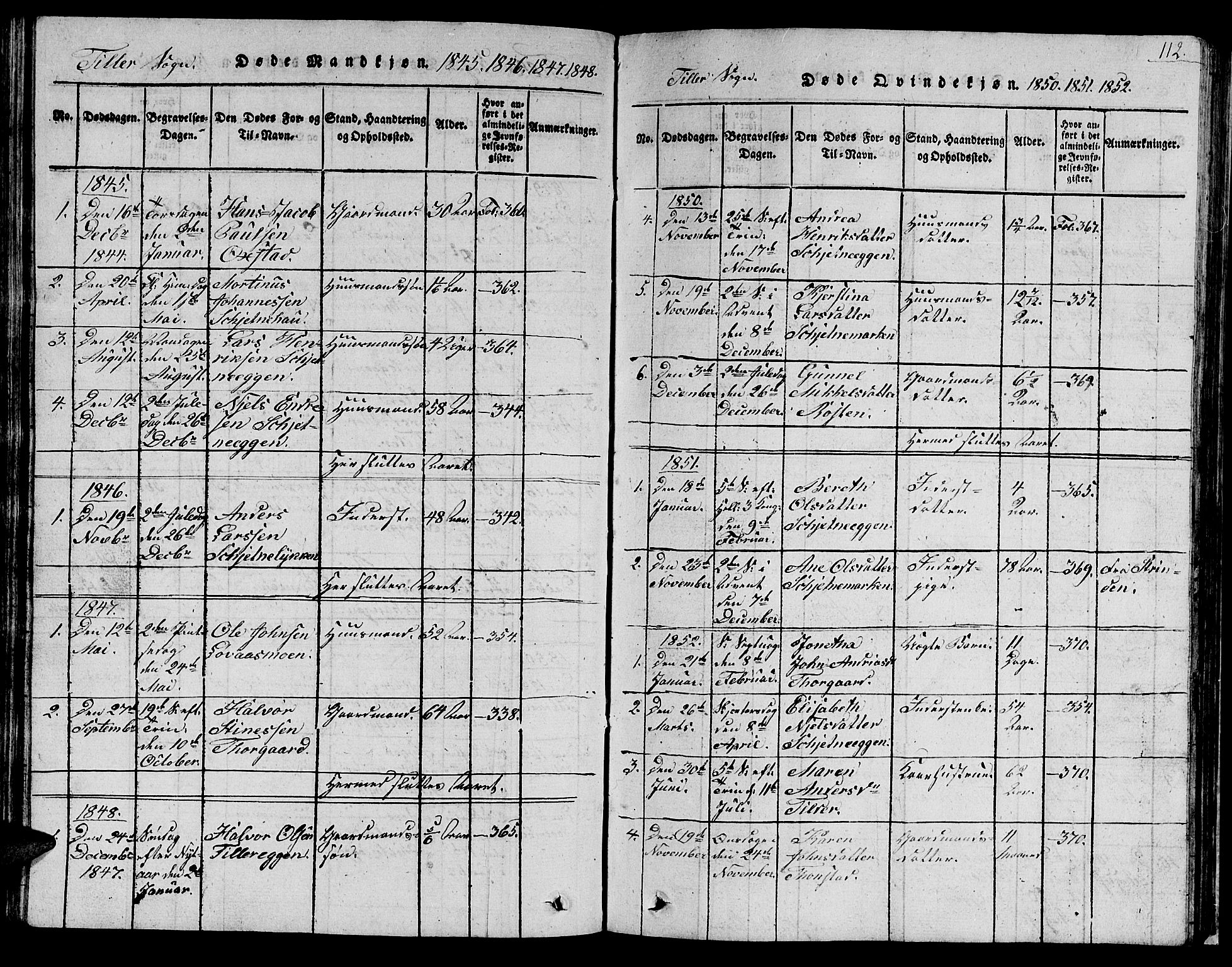 Ministerialprotokoller, klokkerbøker og fødselsregistre - Sør-Trøndelag, AV/SAT-A-1456/621/L0458: Parish register (copy) no. 621C01, 1816-1865, p. 112