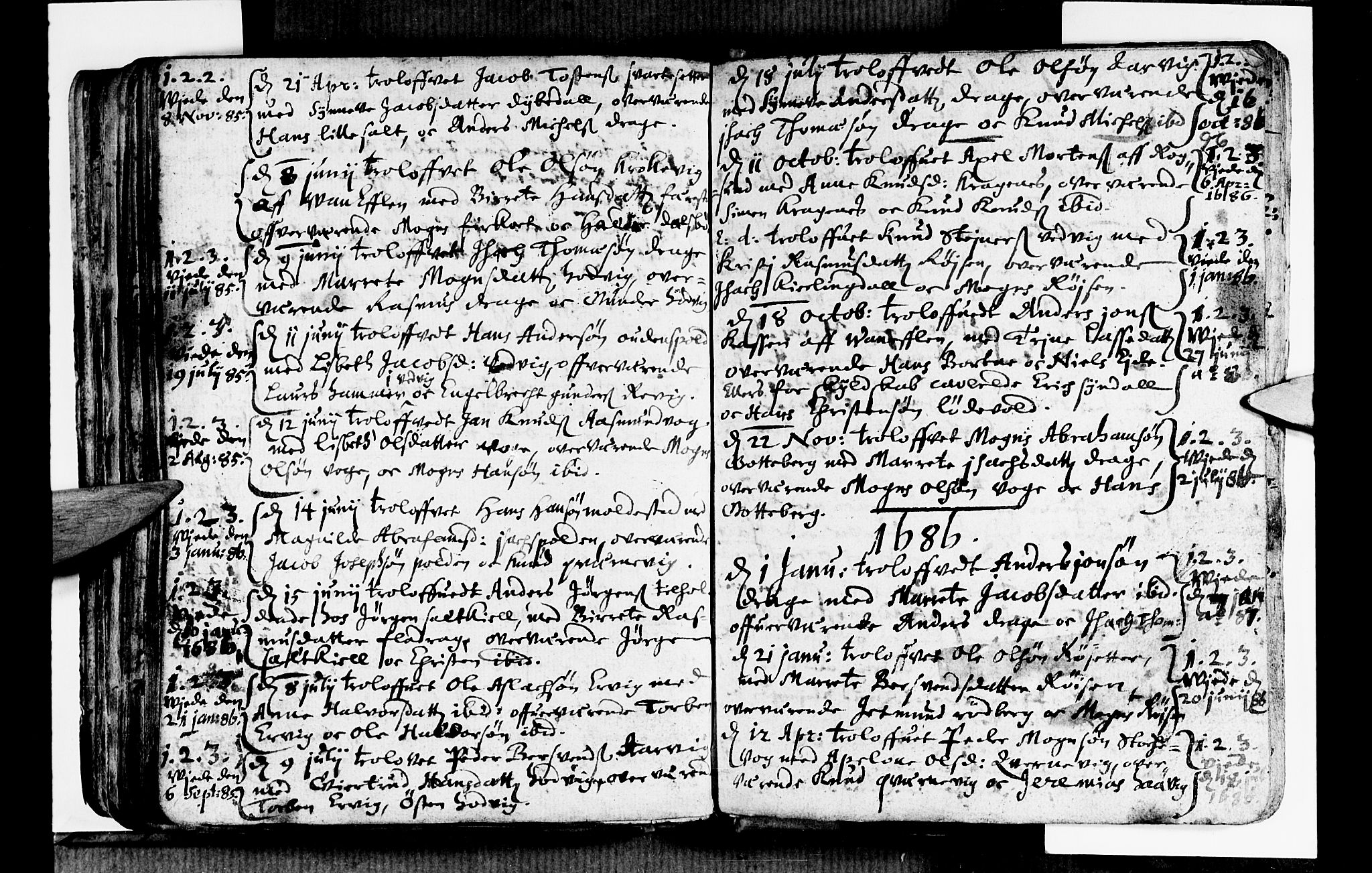 Selje sokneprestembete, SAB/A-99938/H/Ha/Haa/Haaa: Parish register (official) no. A 1, 1668-1696, p. 96