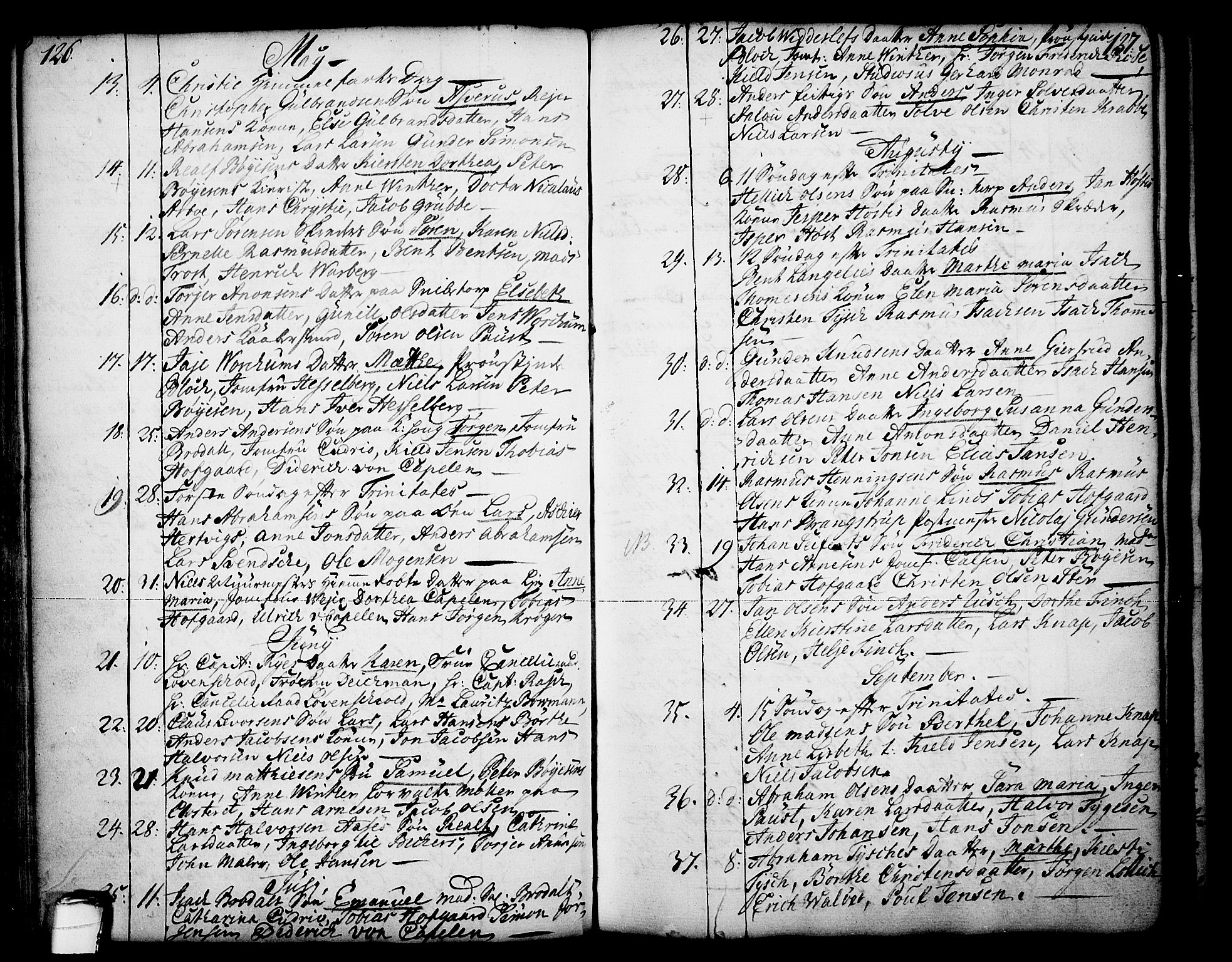 Skien kirkebøker, AV/SAKO-A-302/F/Fa/L0003: Parish register (official) no. 3, 1755-1791, p. 126-127