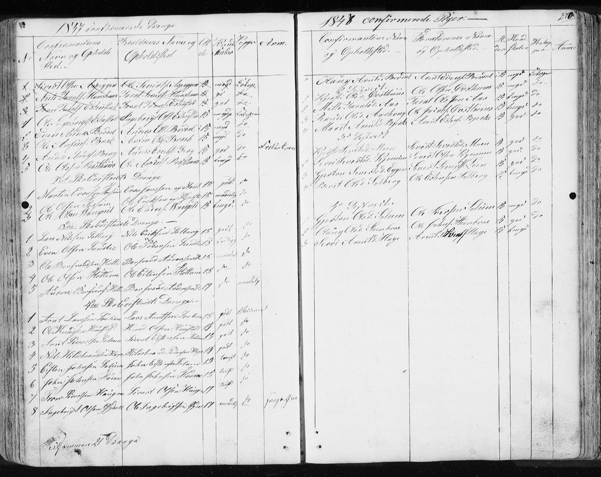 Ministerialprotokoller, klokkerbøker og fødselsregistre - Sør-Trøndelag, SAT/A-1456/689/L1043: Parish register (copy) no. 689C02, 1816-1892, p. 270