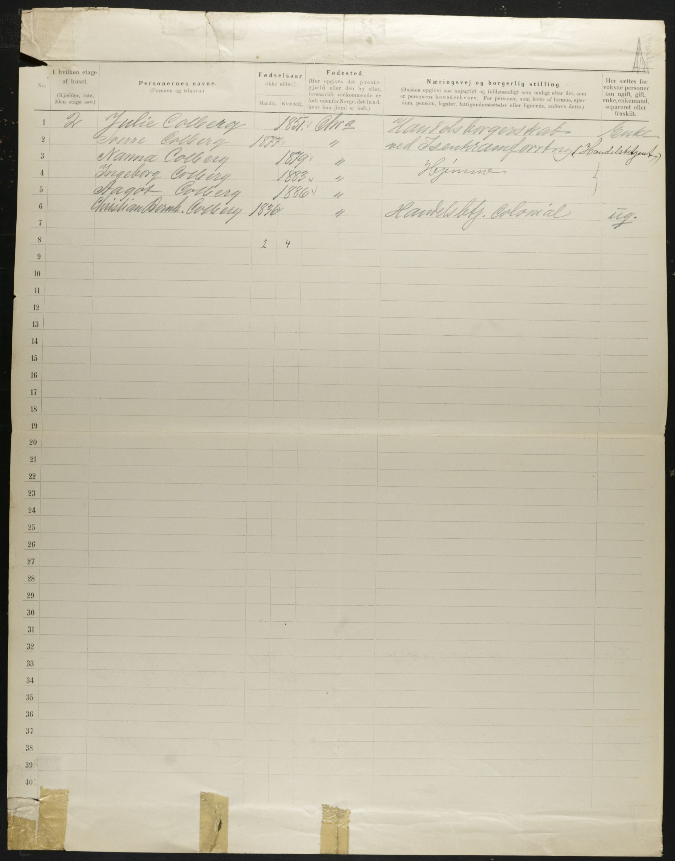 OBA, Municipal Census 1901 for Kristiania, 1901, p. 673