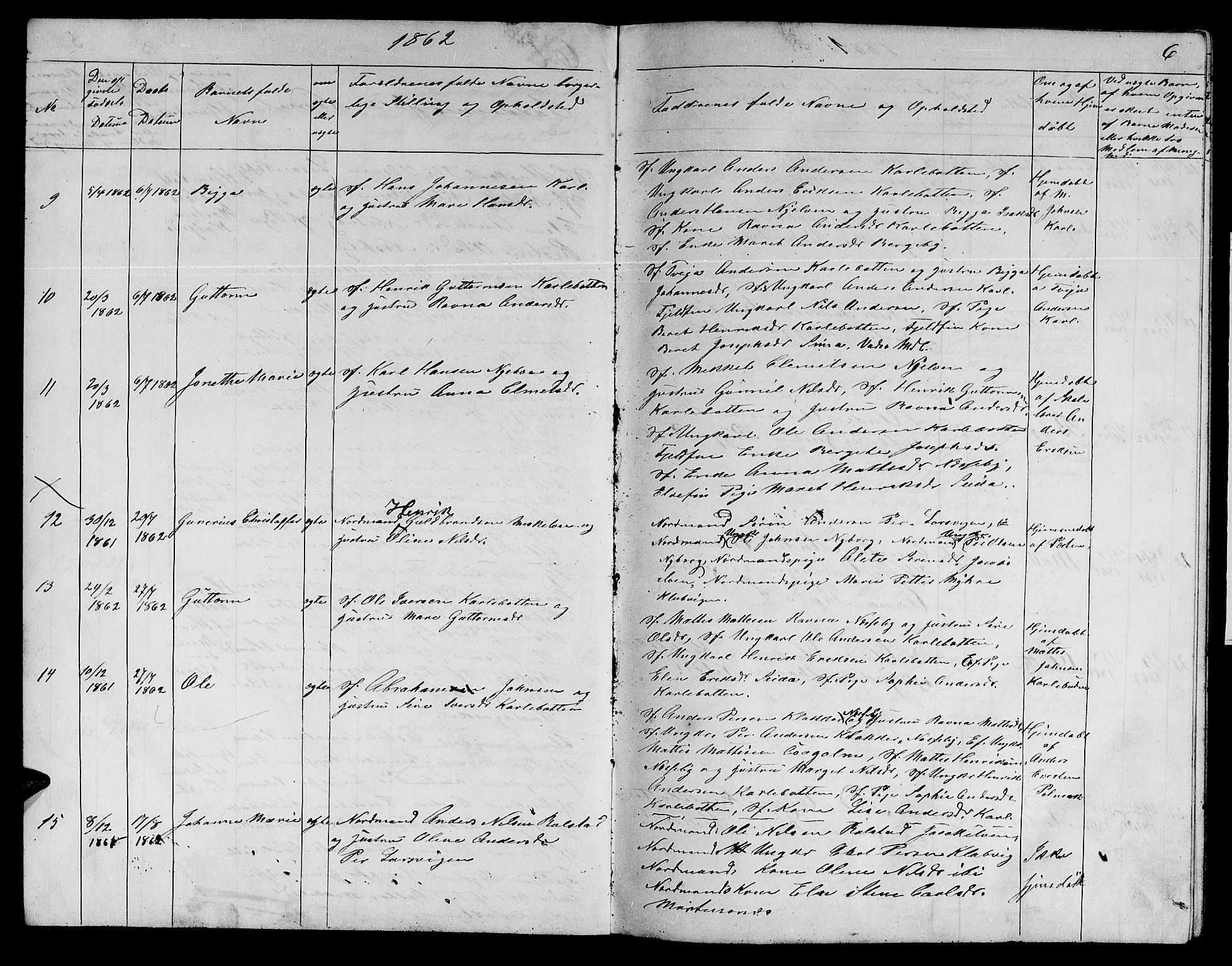 Nesseby sokneprestkontor, AV/SATØ-S-1330/H/Hb/L0002klokker: Parish register (copy) no. 2, 1861-1868, p. 6