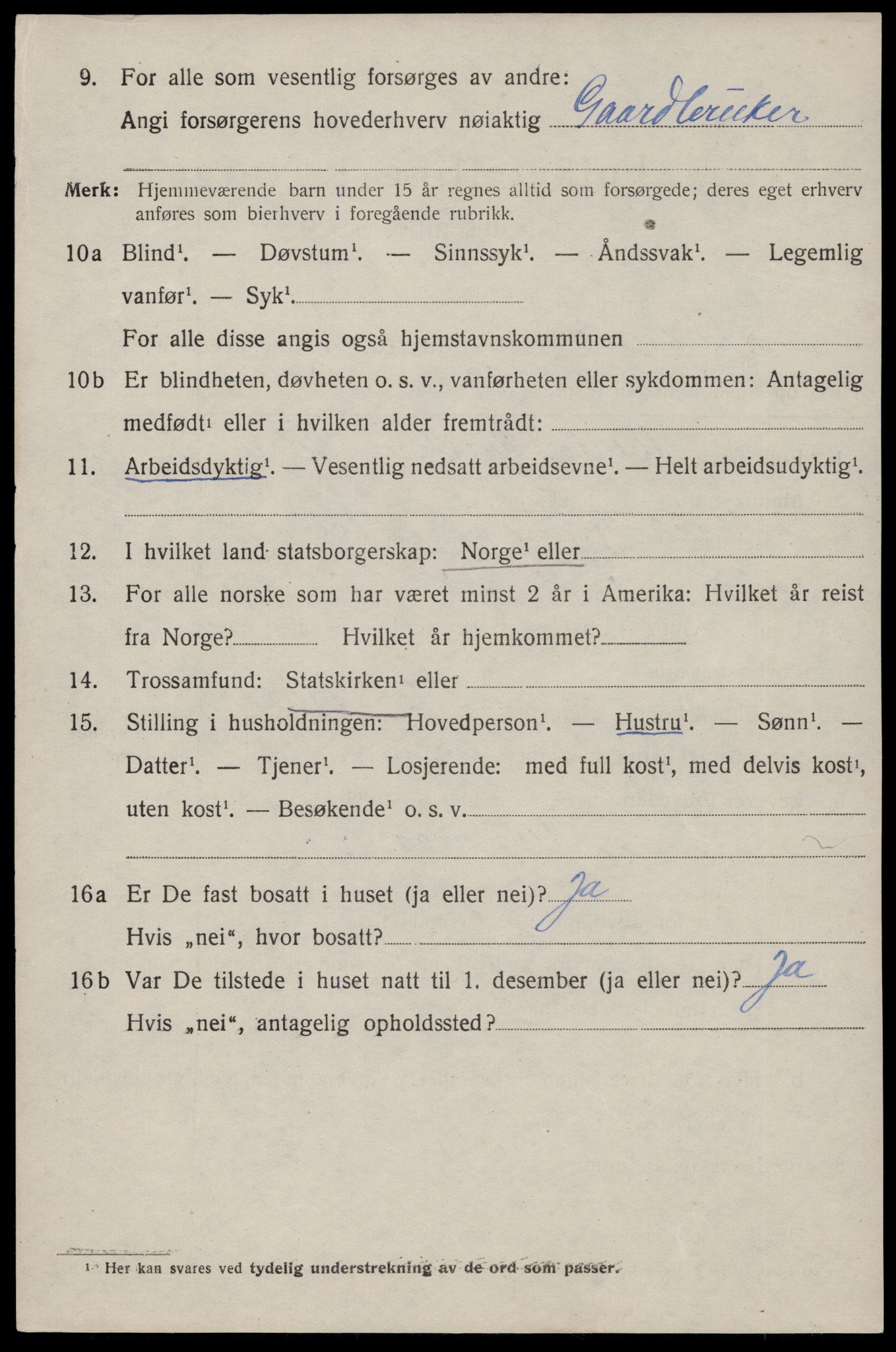 SAST, 1920 census for Skudenes, 1920, p. 5523