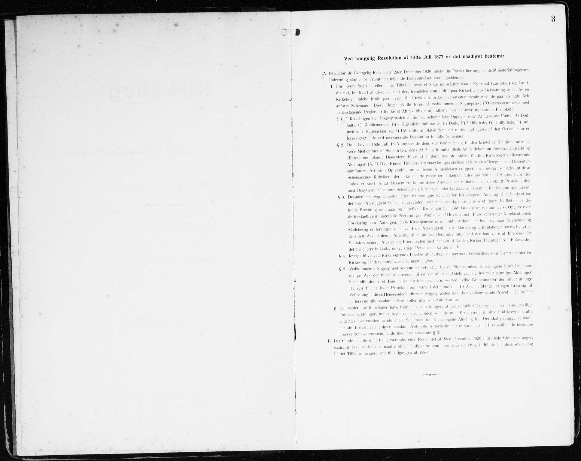 Bremanger sokneprestembete, SAB/A-82201/H/Haa/Haab/L0003: Parish register (official) no. B 3, 1908-1925, p. 3