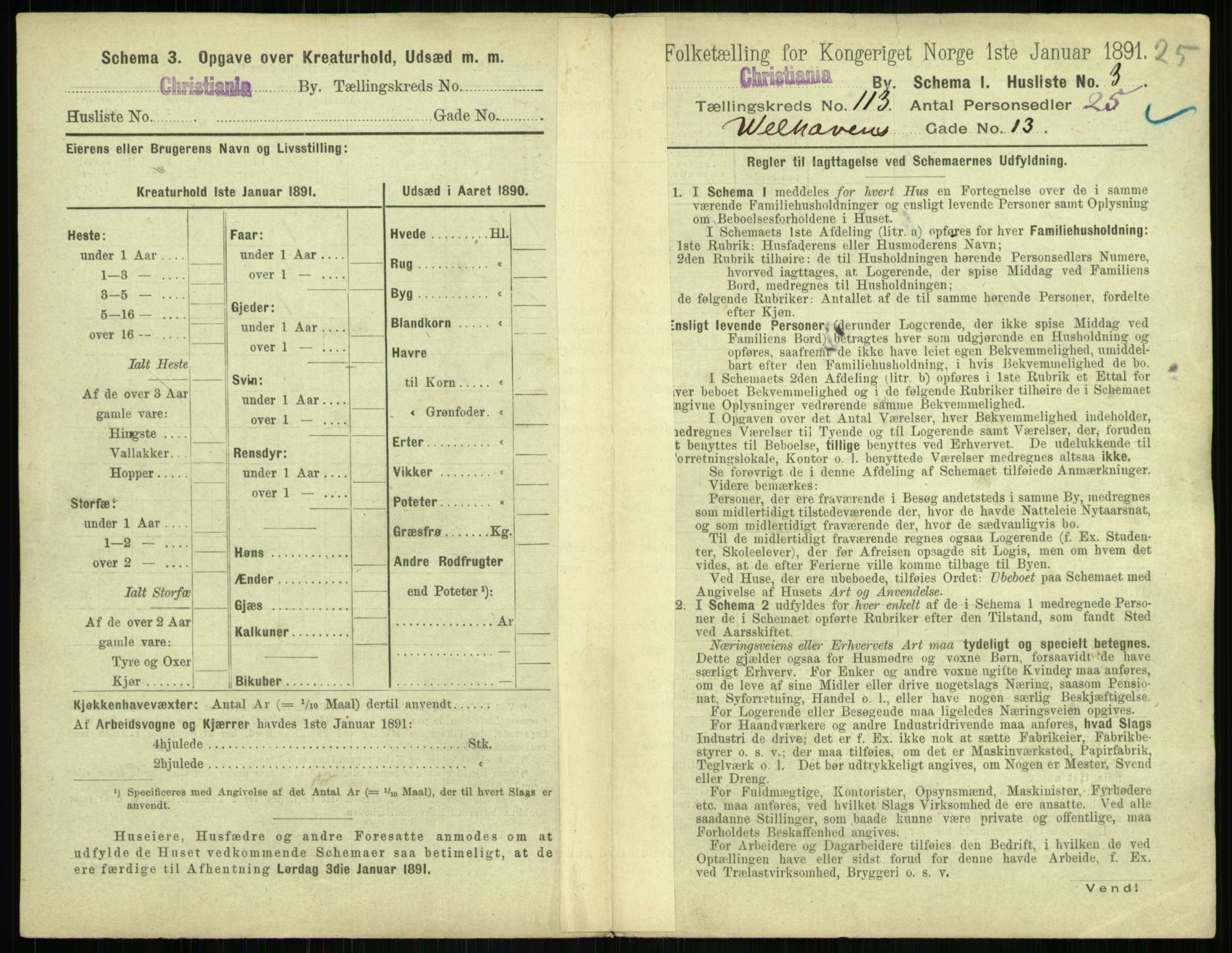 RA, 1891 census for 0301 Kristiania, 1891, p. 59789