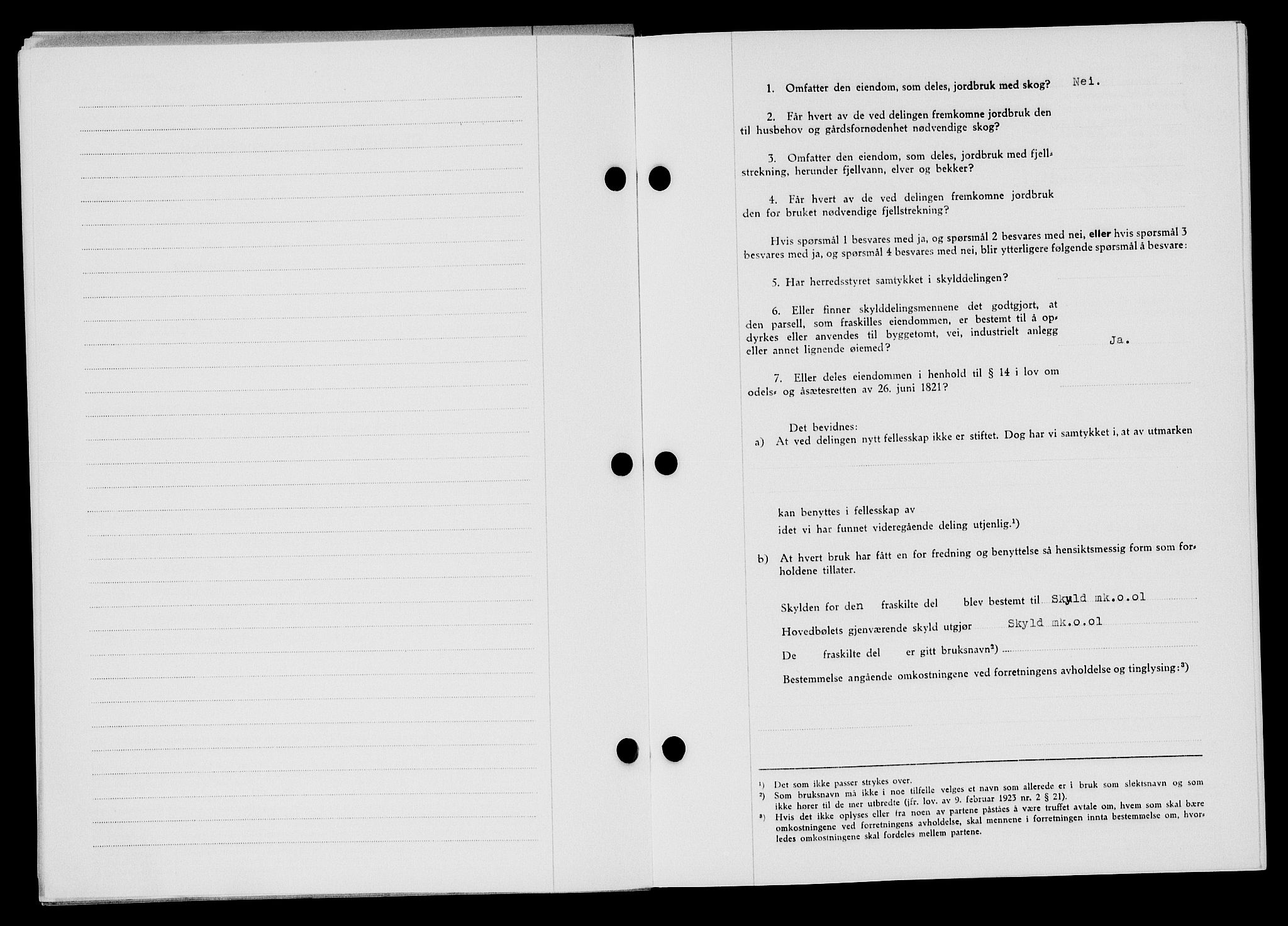 Flekkefjord sorenskriveri, SAK/1221-0001/G/Gb/Gba/L0059: Mortgage book no. A-7, 1944-1945, Diary no: : 215/1944