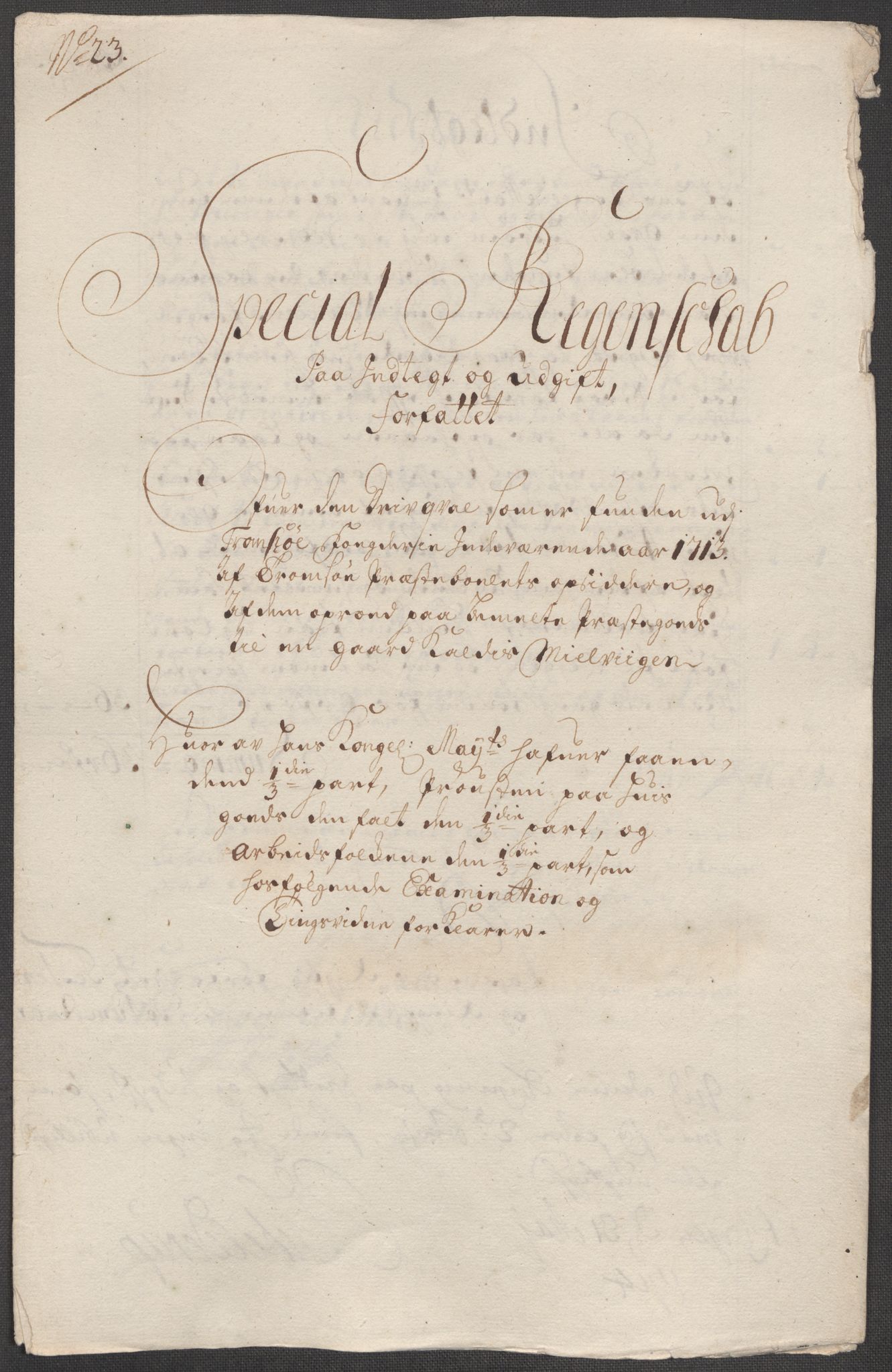 Rentekammeret inntil 1814, Reviderte regnskaper, Fogderegnskap, AV/RA-EA-4092/R68/L4759: Fogderegnskap Senja og Troms, 1713, p. 173