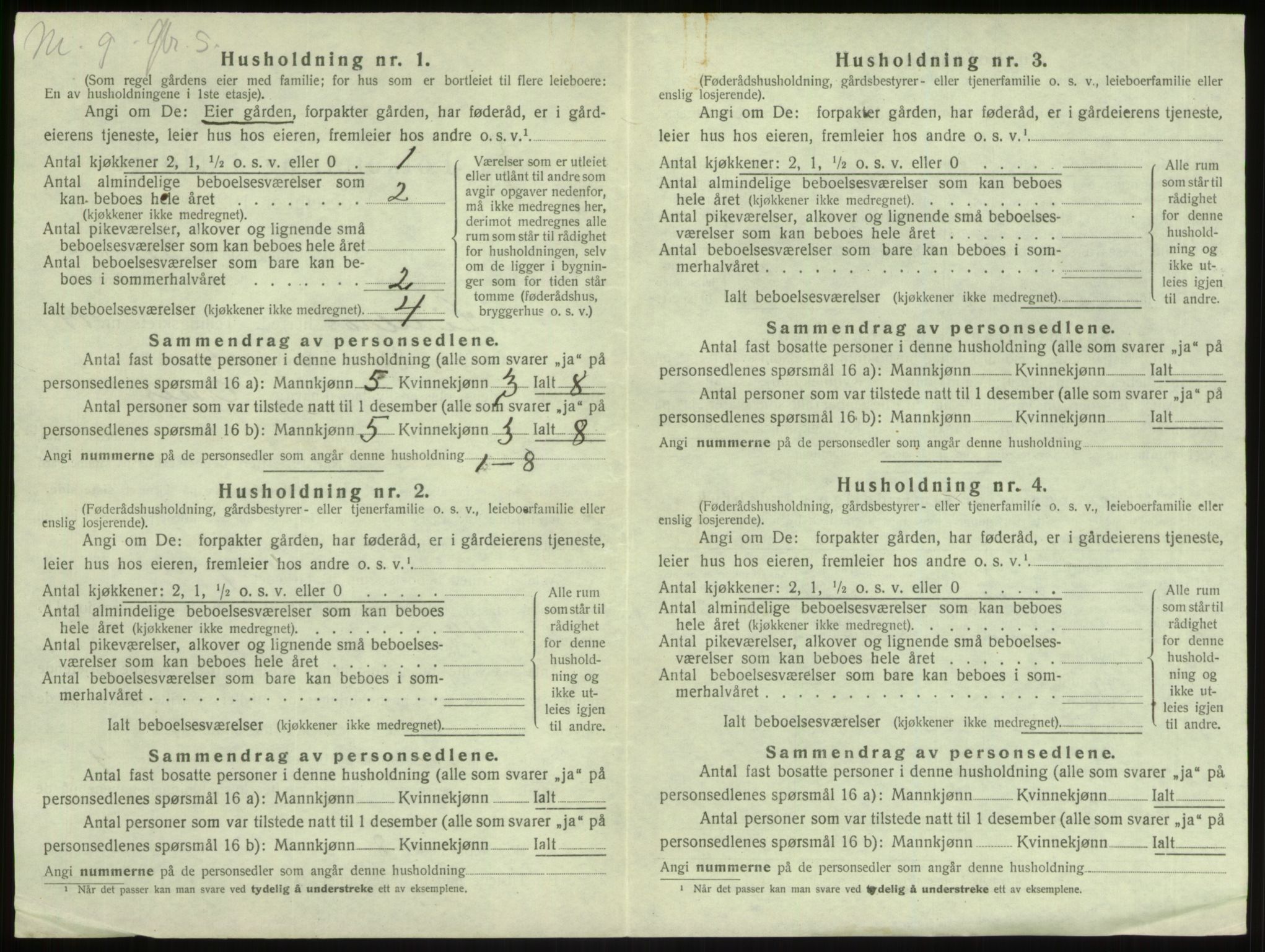 SAB, 1920 census for Lindås, 1920, p. 993