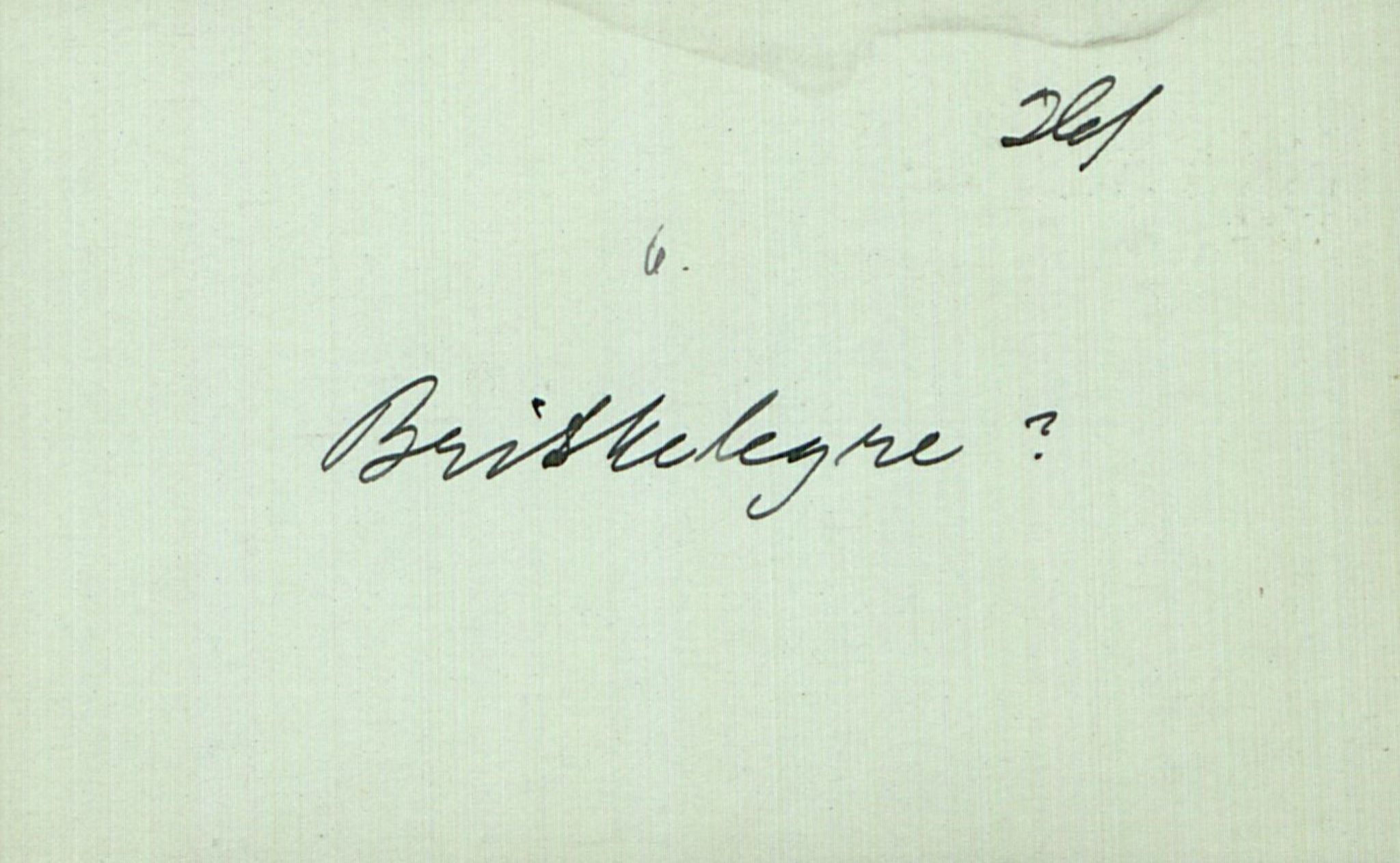 Rikard Berge, TEMU/TGM-A-1003/F/L0017/0016: 551-599 / 566 Notisbokblad og brev til Rikard Berge, 1910-1950