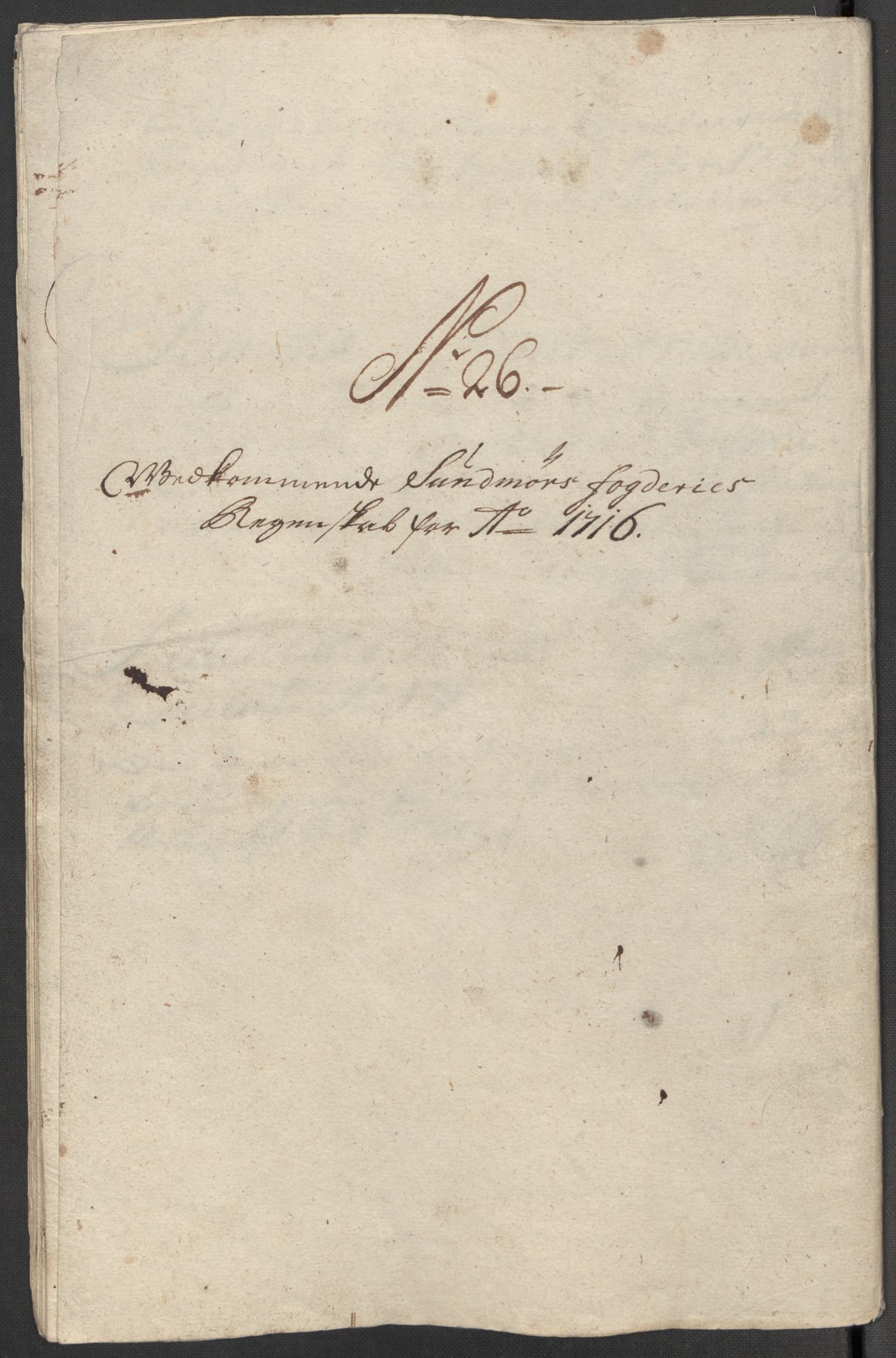 Rentekammeret inntil 1814, Reviderte regnskaper, Fogderegnskap, AV/RA-EA-4092/R54/L3568: Fogderegnskap Sunnmøre, 1716, p. 149