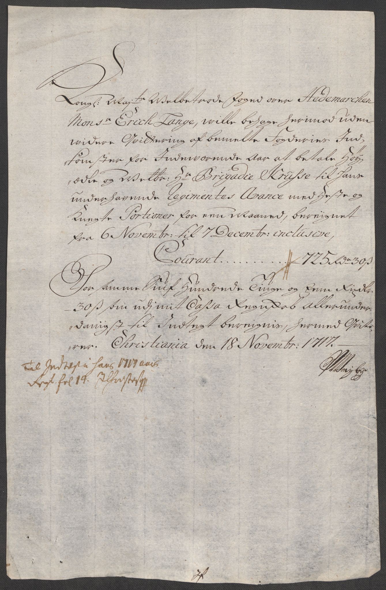 Rentekammeret inntil 1814, Reviderte regnskaper, Fogderegnskap, RA/EA-4092/R16/L1056: Fogderegnskap Hedmark, 1717, p. 414