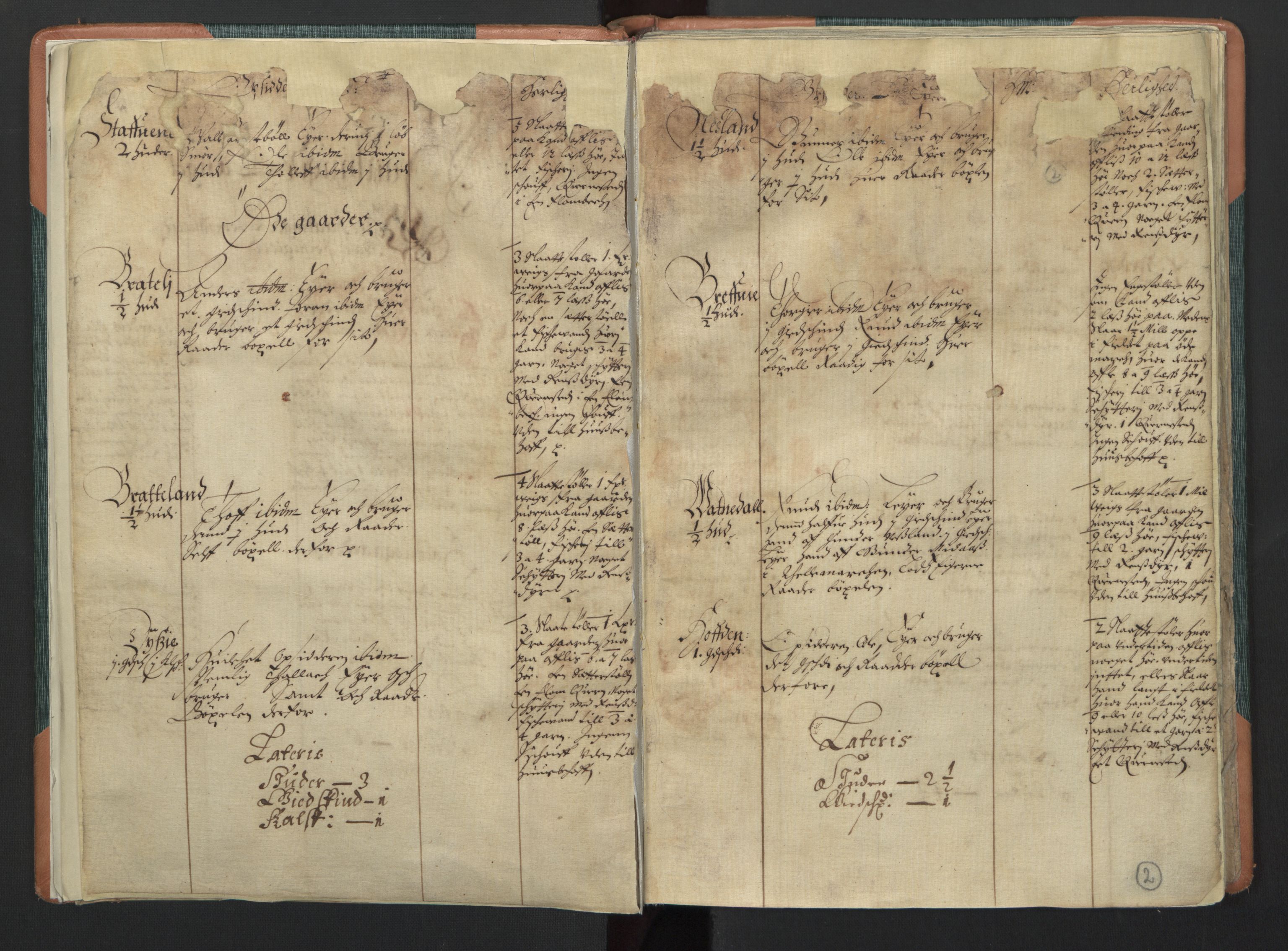 Rentekammeret inntil 1814, Realistisk ordnet avdeling, AV/RA-EA-4070/L/L0020/0003: Agder lagdømme: / Alminnelig jordebok. Råbyggelag, 1661, p. 1b-2a