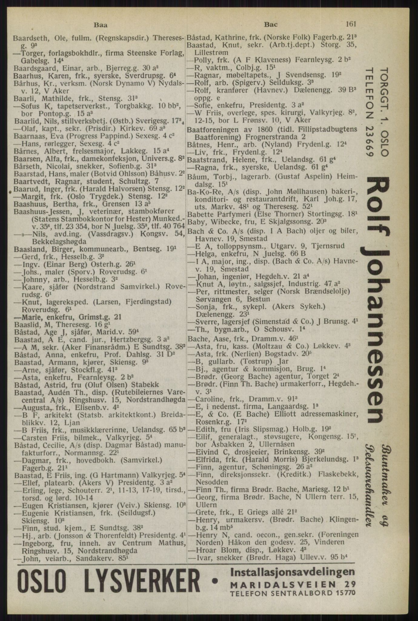 Kristiania/Oslo adressebok, PUBL/-, 1944, p. 161