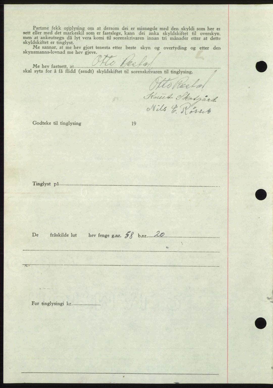 Romsdal sorenskriveri, SAT/A-4149/1/2/2C: Mortgage book no. A24, 1947-1947, Diary no: : 2394/1947
