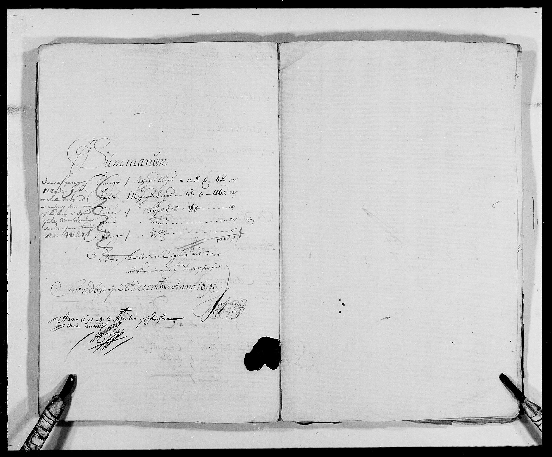 Rentekammeret inntil 1814, Reviderte regnskaper, Fogderegnskap, RA/EA-4092/R29/L1693: Fogderegnskap Hurum og Røyken, 1688-1693, p. 501
