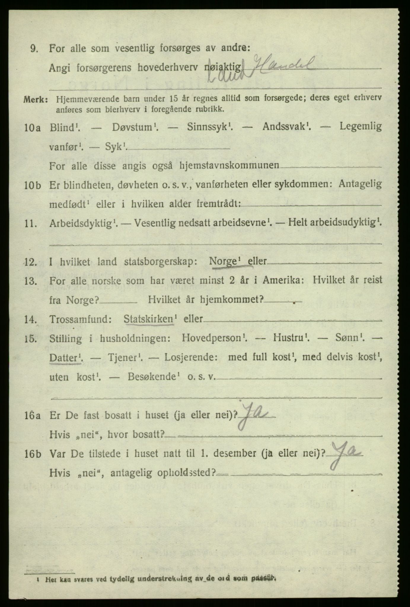 SAB, 1920 census for Gaular, 1920, p. 2513